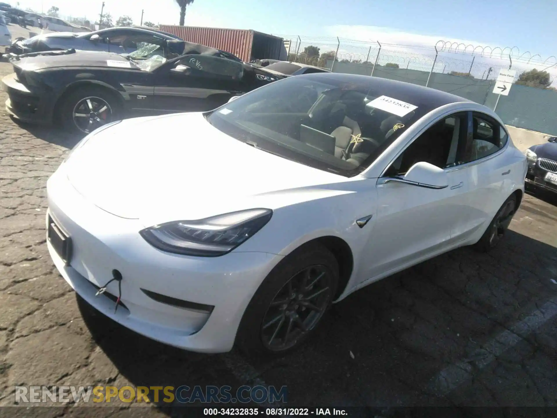 2 Фотография поврежденного автомобиля 5YJ3E1EA3LF634074 TESLA MODEL 3 2020