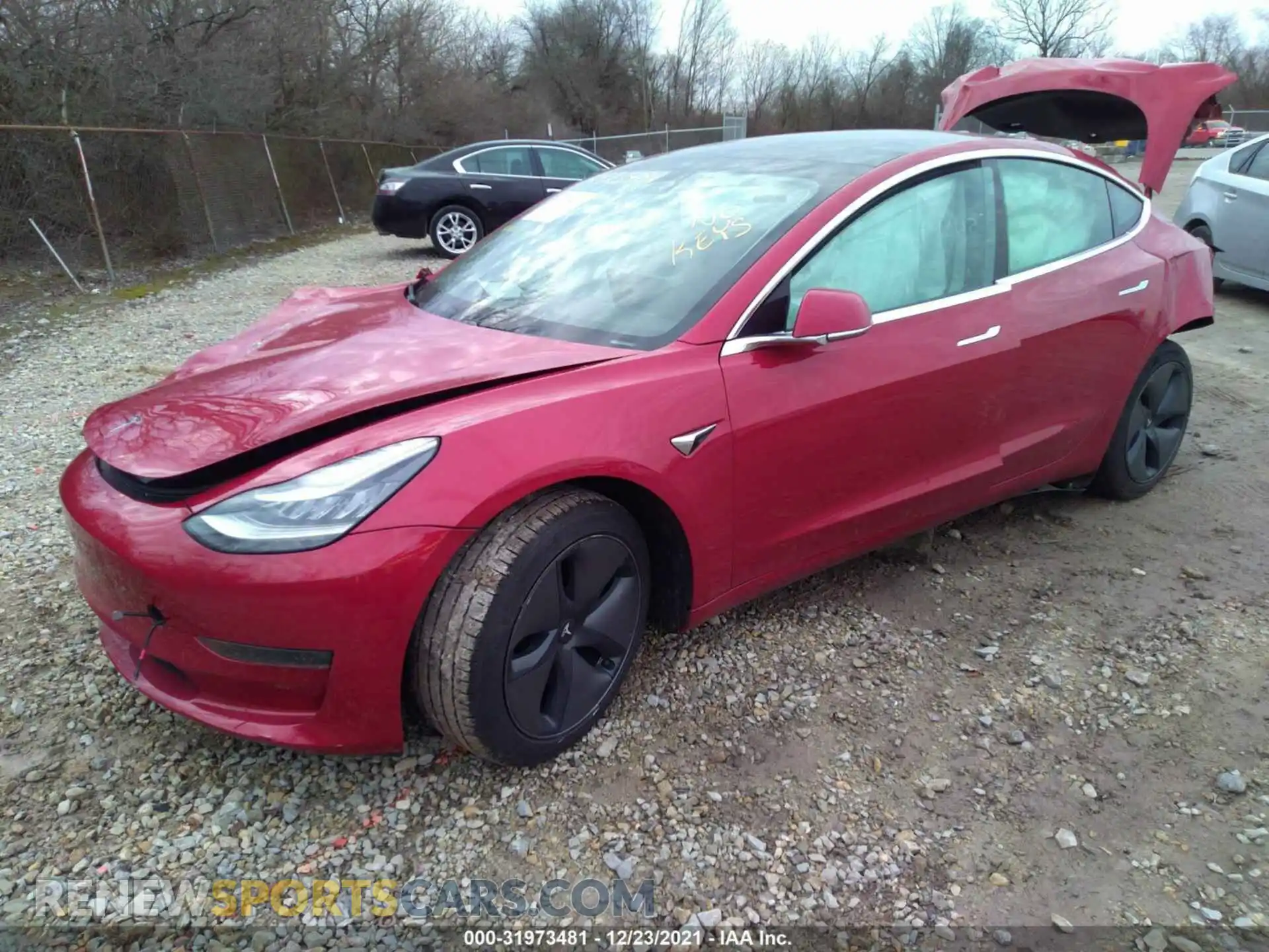2 Photograph of a damaged car 5YJ3E1EA3LF703622 TESLA MODEL 3 2020