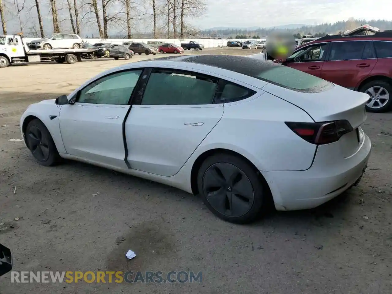 2 Фотография поврежденного автомобиля 5YJ3E1EA3LF740492 TESLA MODEL 3 2020