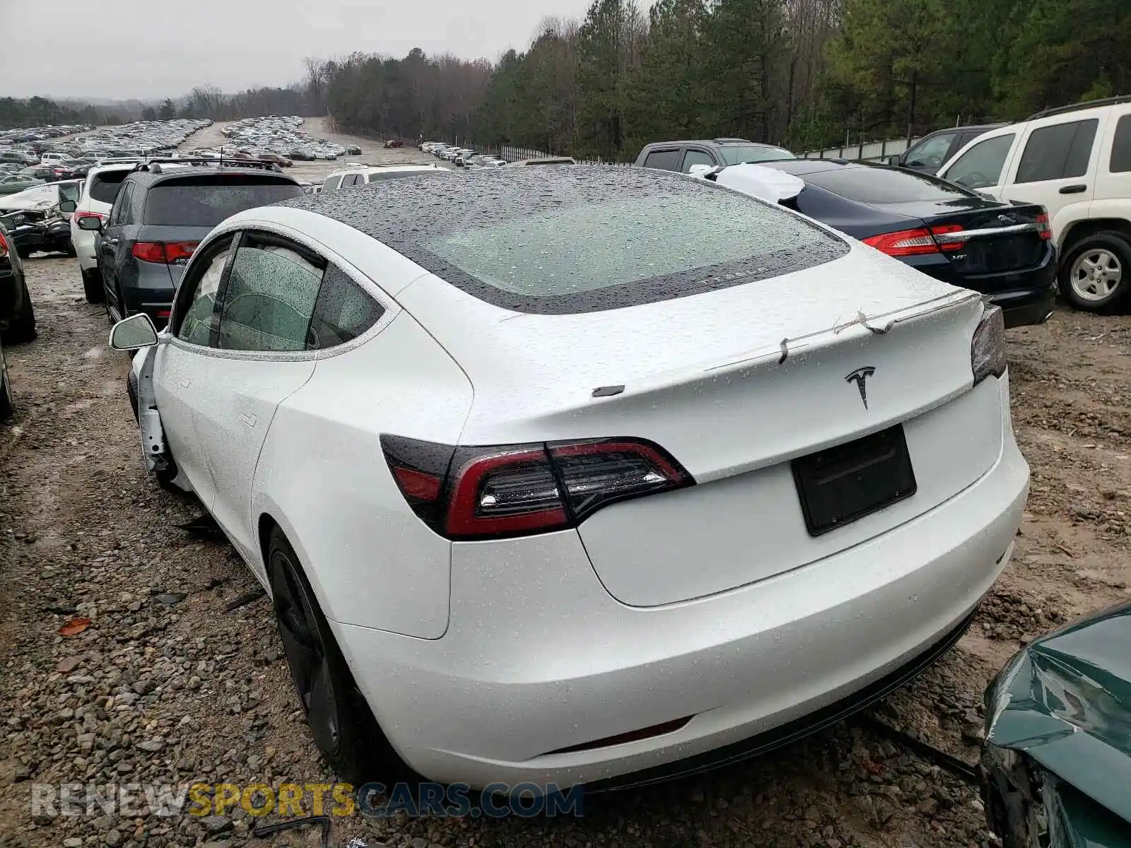 3 Photograph of a damaged car 5YJ3E1EA3LF740539 TESLA MODEL 3 2020
