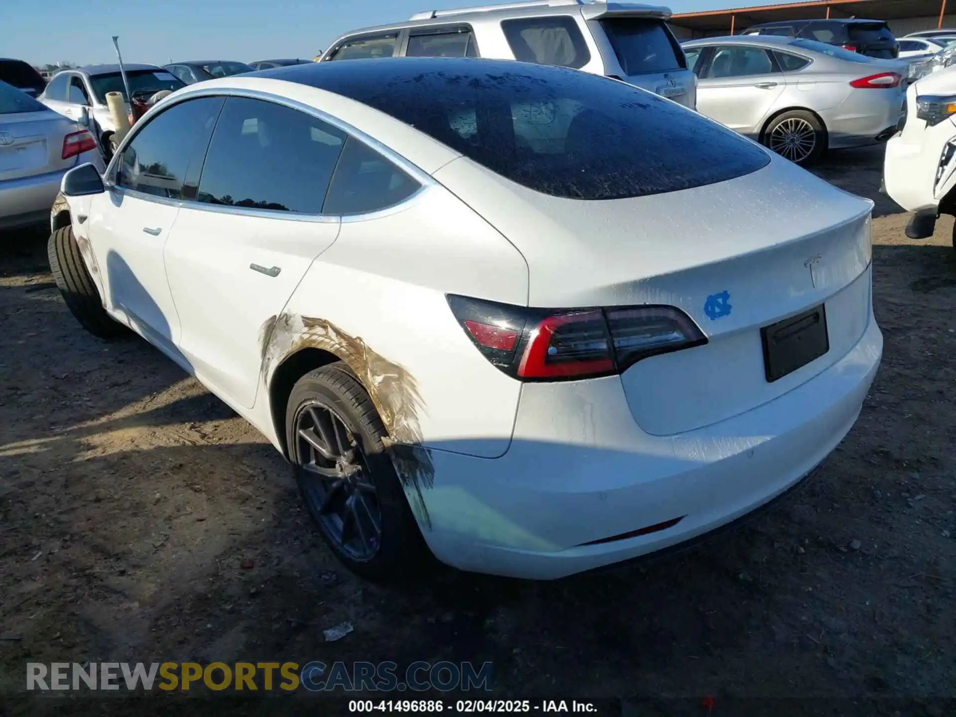 3 Photograph of a damaged car 5YJ3E1EA3LF741027 TESLA MODEL 3 2020