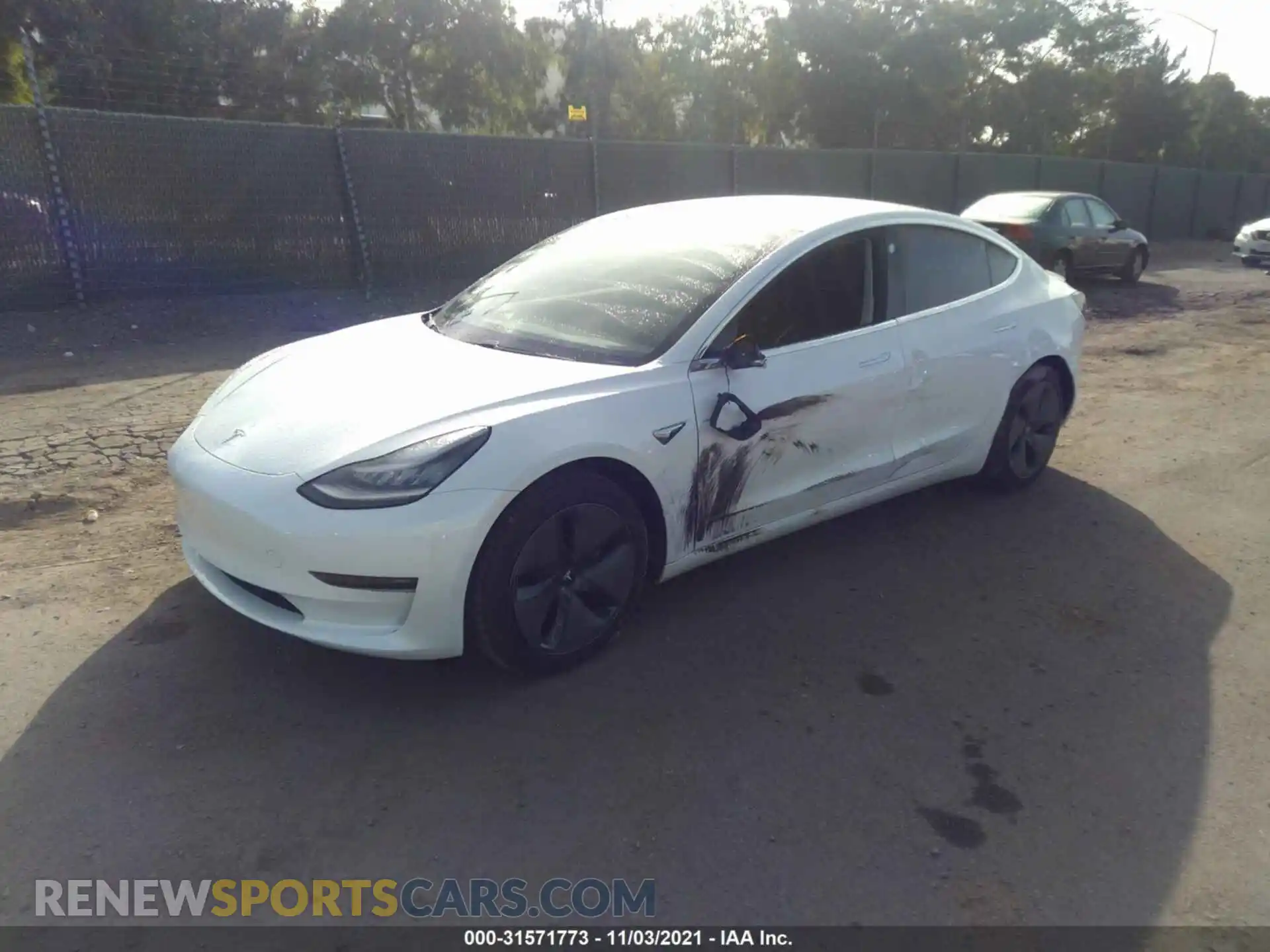 2 Photograph of a damaged car 5YJ3E1EA3LF745255 TESLA MODEL 3 2020