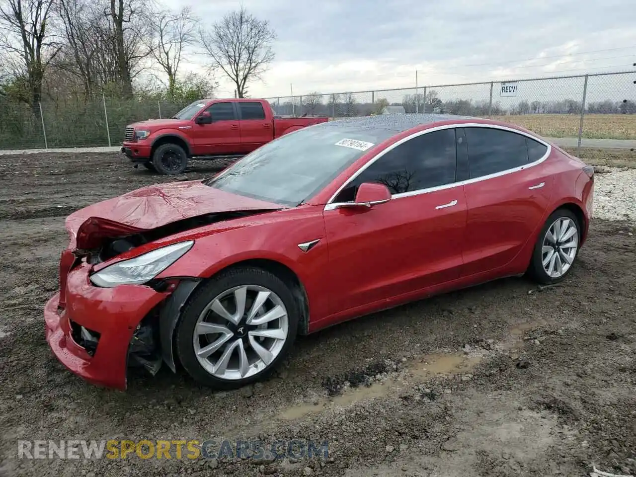 1 Photograph of a damaged car 5YJ3E1EA3LF785612 TESLA MODEL 3 2020