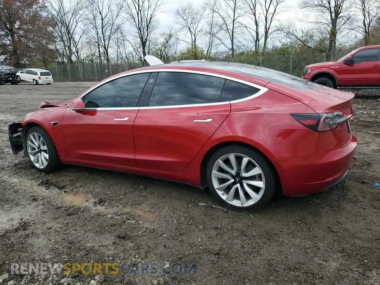 2 Photograph of a damaged car 5YJ3E1EA3LF785612 TESLA MODEL 3 2020