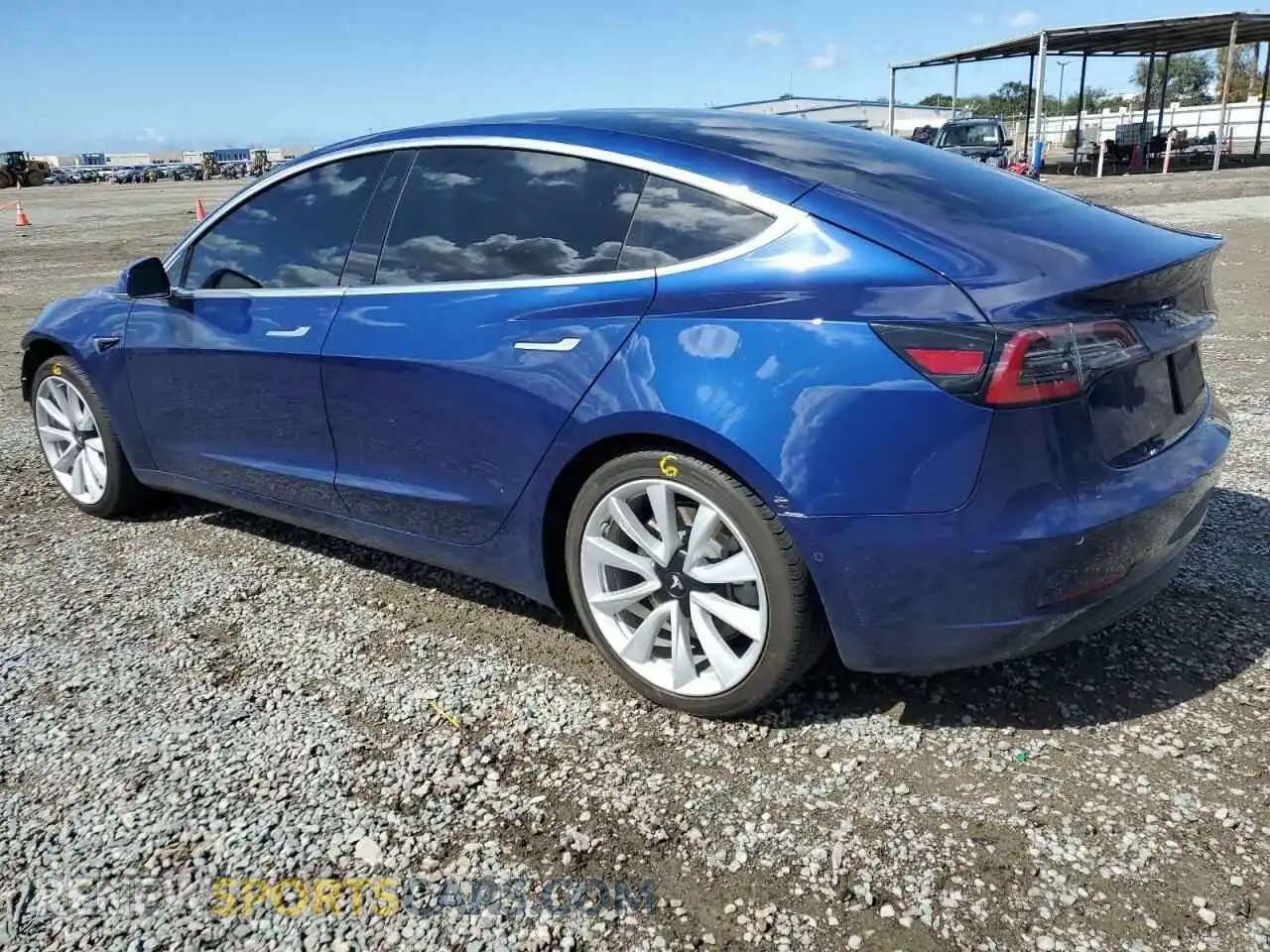 2 Photograph of a damaged car 5YJ3E1EA3LF806281 TESLA MODEL 3 2020