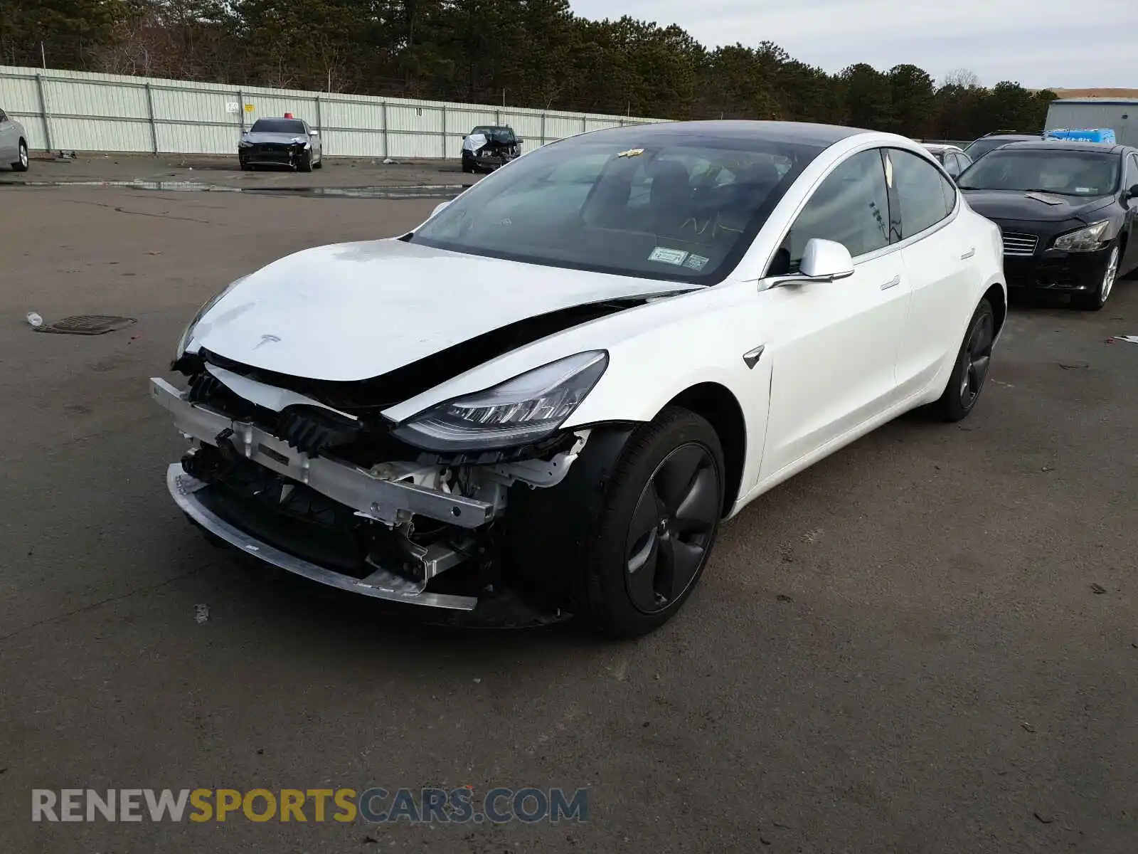 2 Фотография поврежденного автомобиля 5YJ3E1EA4LF597858 TESLA MODEL 3 2020