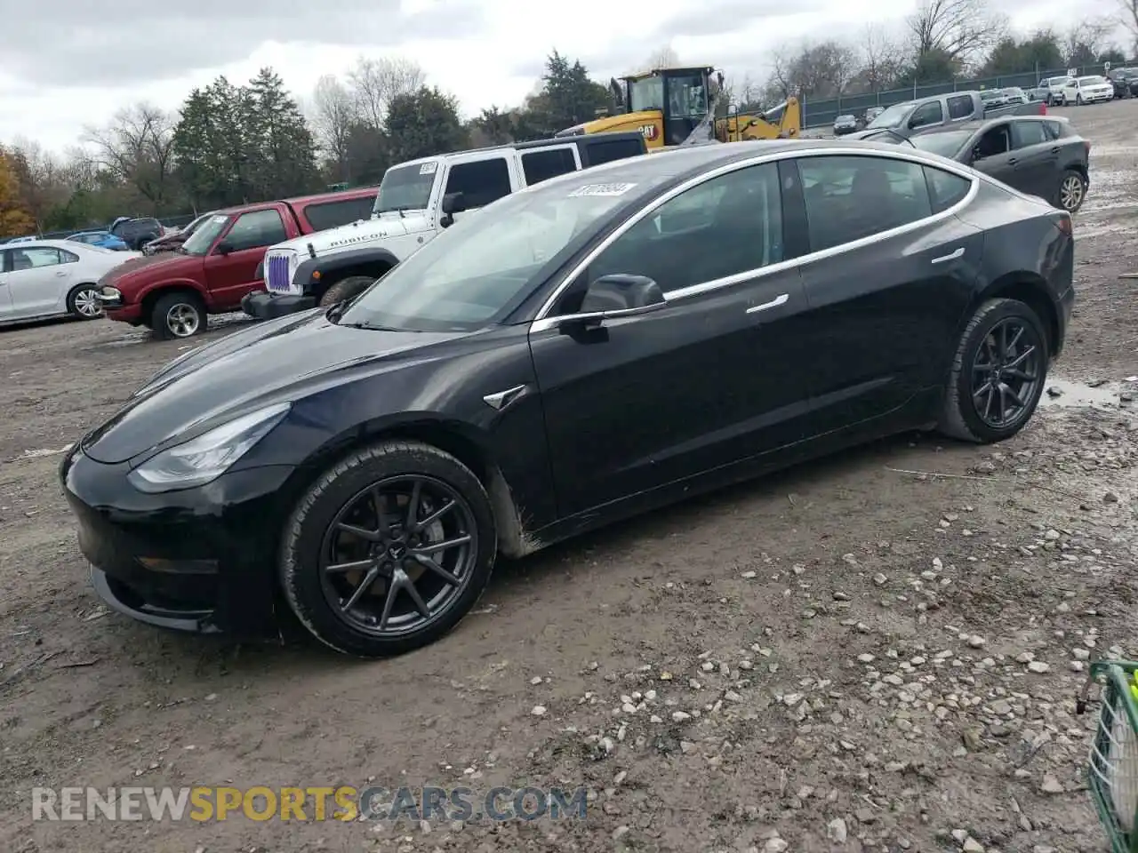 1 Photograph of a damaged car 5YJ3E1EA4LF606476 TESLA MODEL 3 2020
