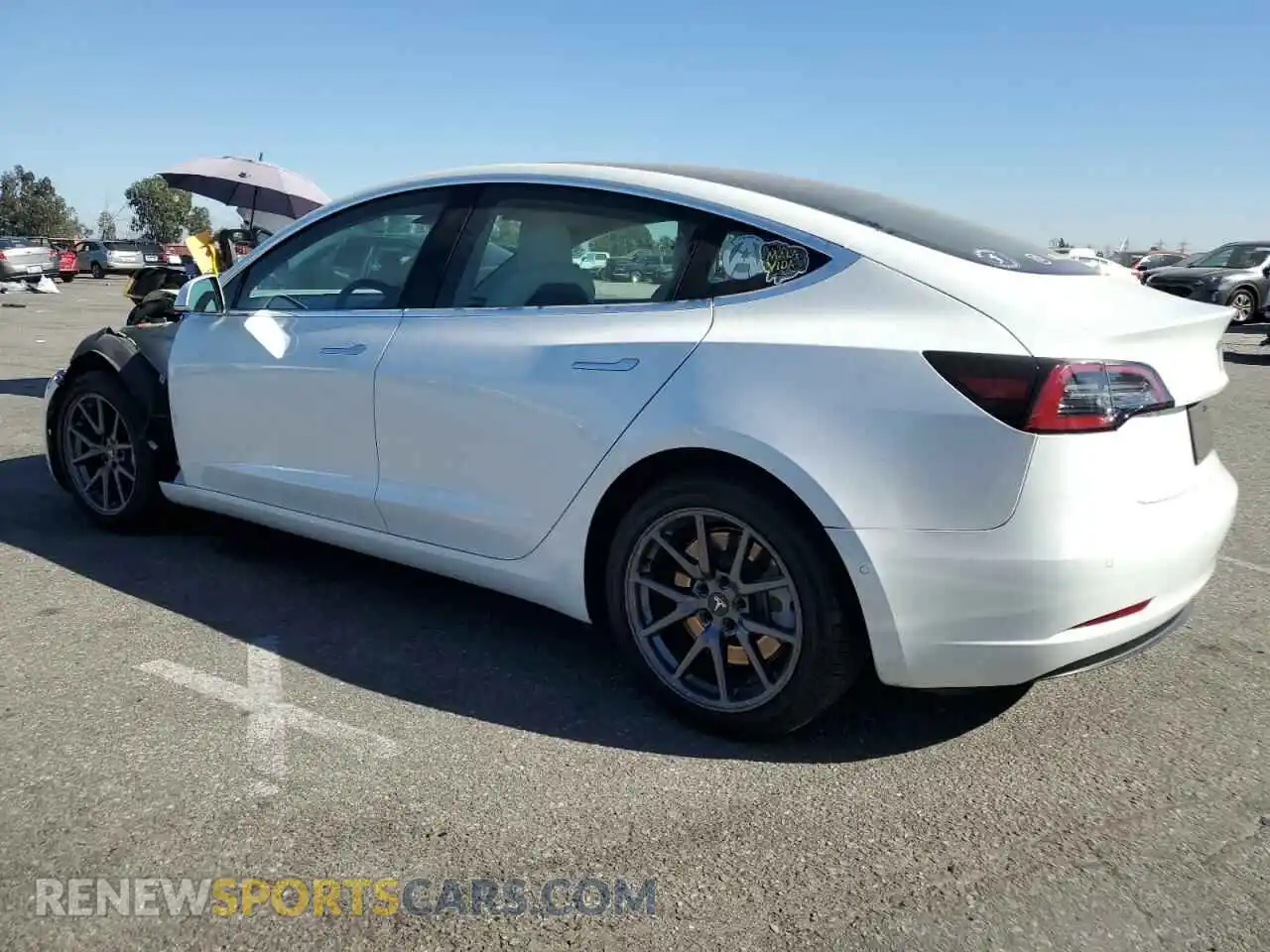 2 Photograph of a damaged car 5YJ3E1EA4LF615422 TESLA MODEL 3 2020