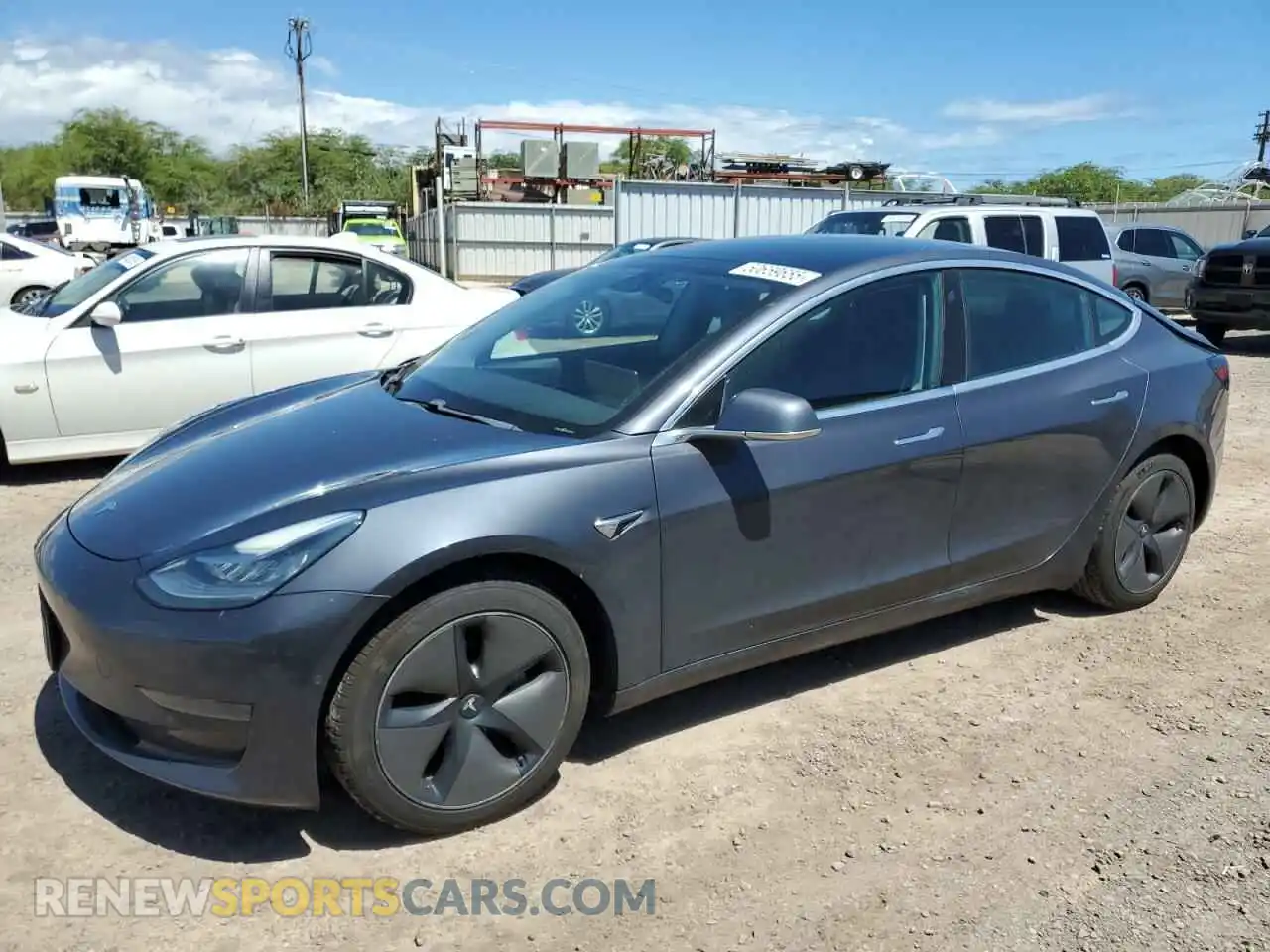 1 Photograph of a damaged car 5YJ3E1EA4LF658206 TESLA MODEL 3 2020