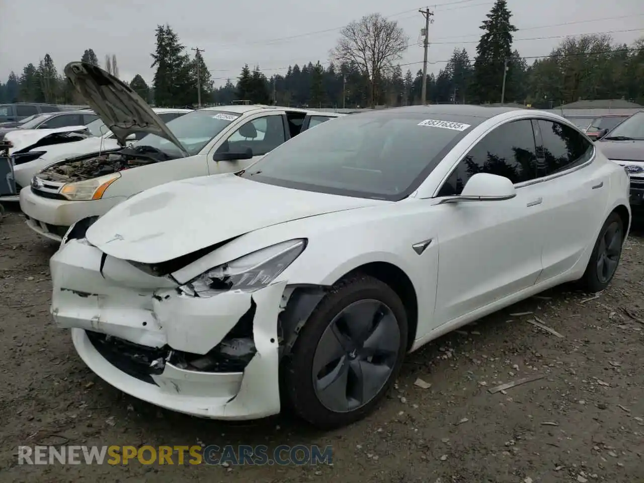 1 Photograph of a damaged car 5YJ3E1EA4LF659629 TESLA MODEL 3 2020