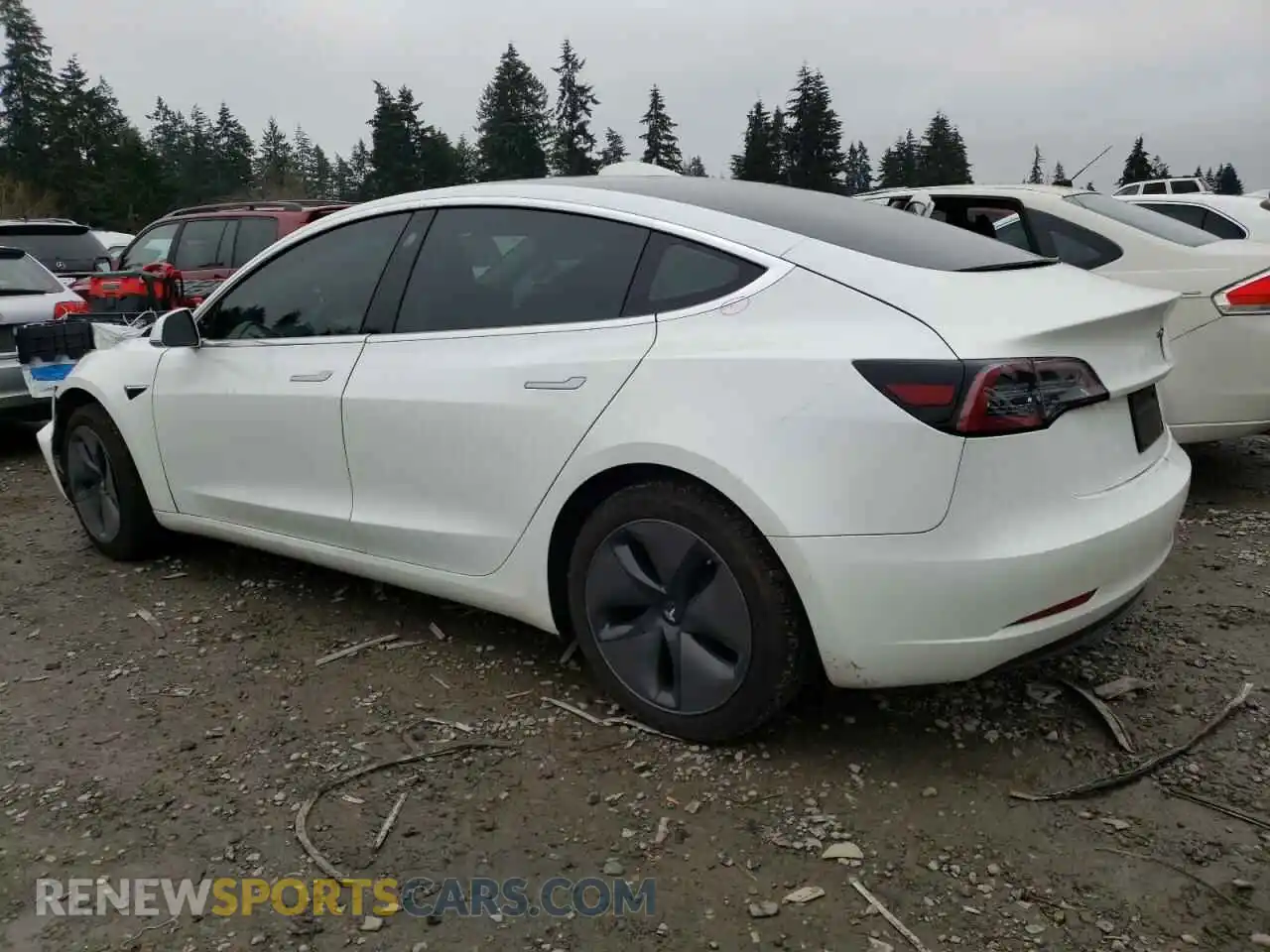 2 Photograph of a damaged car 5YJ3E1EA4LF659629 TESLA MODEL 3 2020