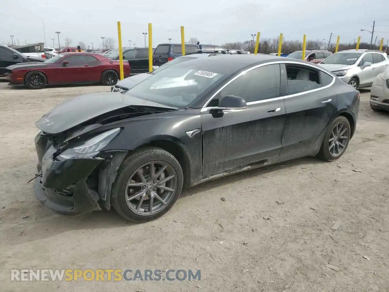 1 Photograph of a damaged car 5YJ3E1EA4LF662014 TESLA MODEL 3 2020