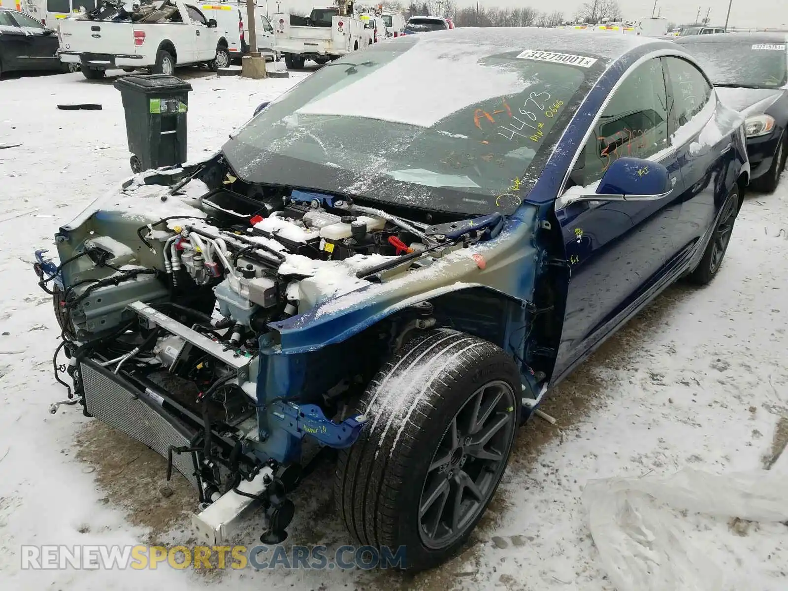 2 Photograph of a damaged car 5YJ3E1EA4LF706013 TESLA MODEL 3 2020