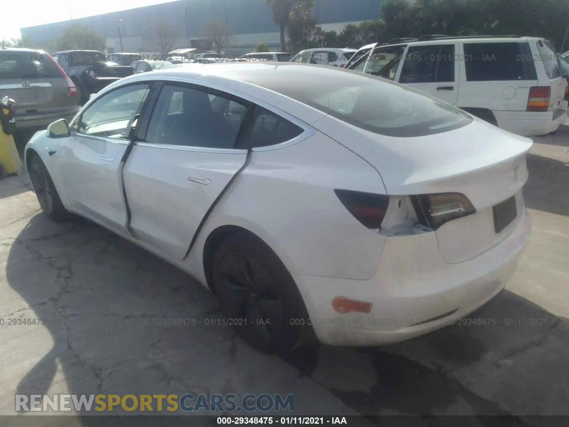 3 Photograph of a damaged car 5YJ3E1EA4LF706741 TESLA MODEL 3 2020
