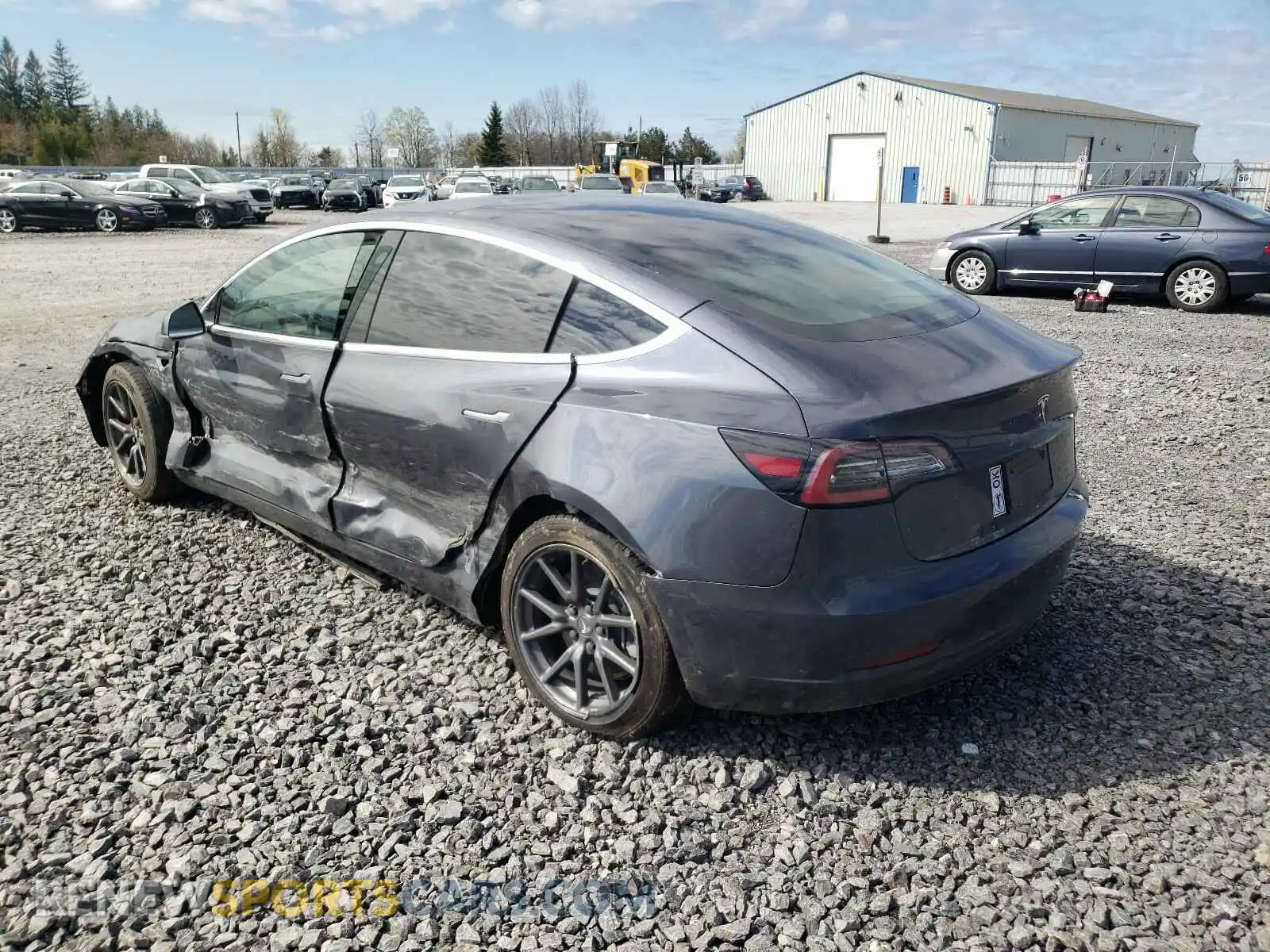3 Photograph of a damaged car 5YJ3E1EA4LF734183 TESLA MODEL 3 2020
