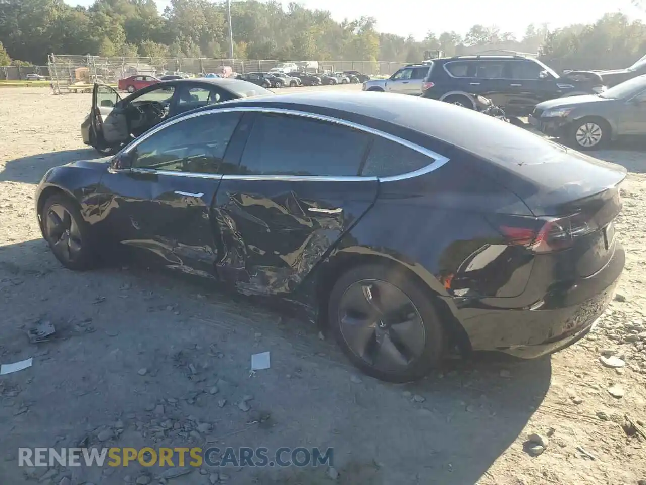 2 fotografías del automóvil dañado 5YJ3E1EA4LF783481 TESLA MODEL 3 2020