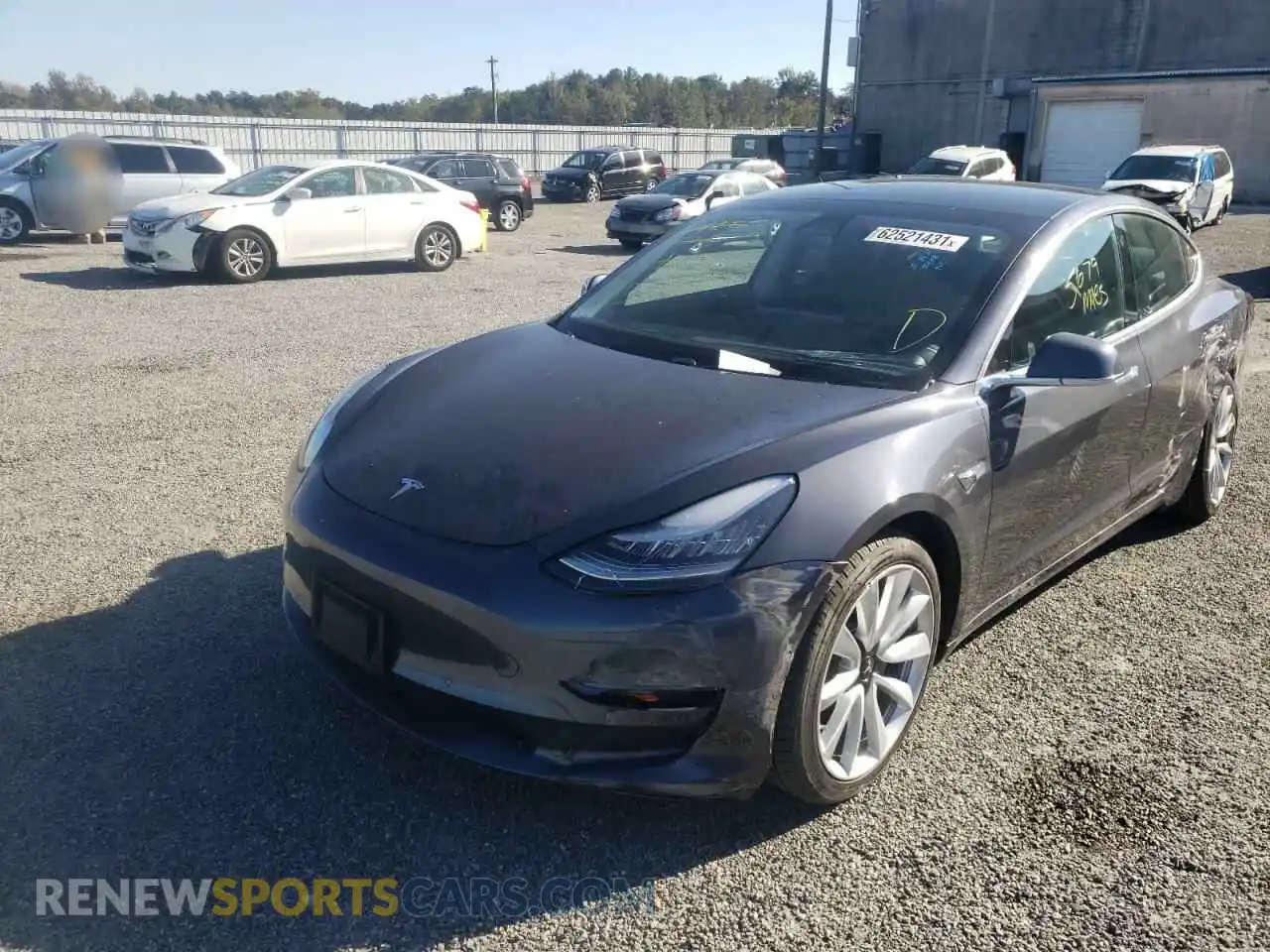 2 Photograph of a damaged car 5YJ3E1EA4LF783786 TESLA MODEL 3 2020