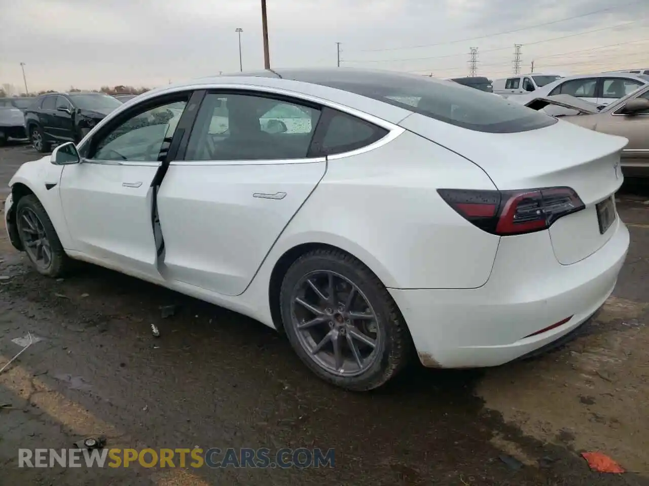 2 Photograph of a damaged car 5YJ3E1EA4LF792794 TESLA MODEL 3 2020