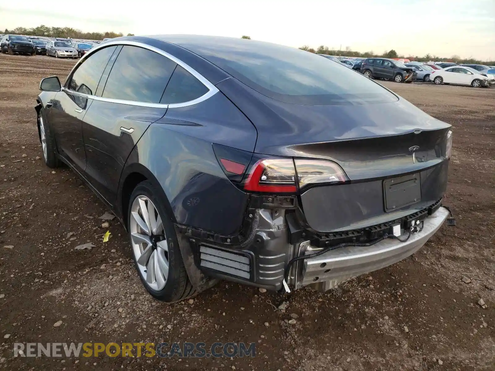 3 fotografías del automóvil dañado 5YJ3E1EA4LF792956 TESLA MODEL 3 2020