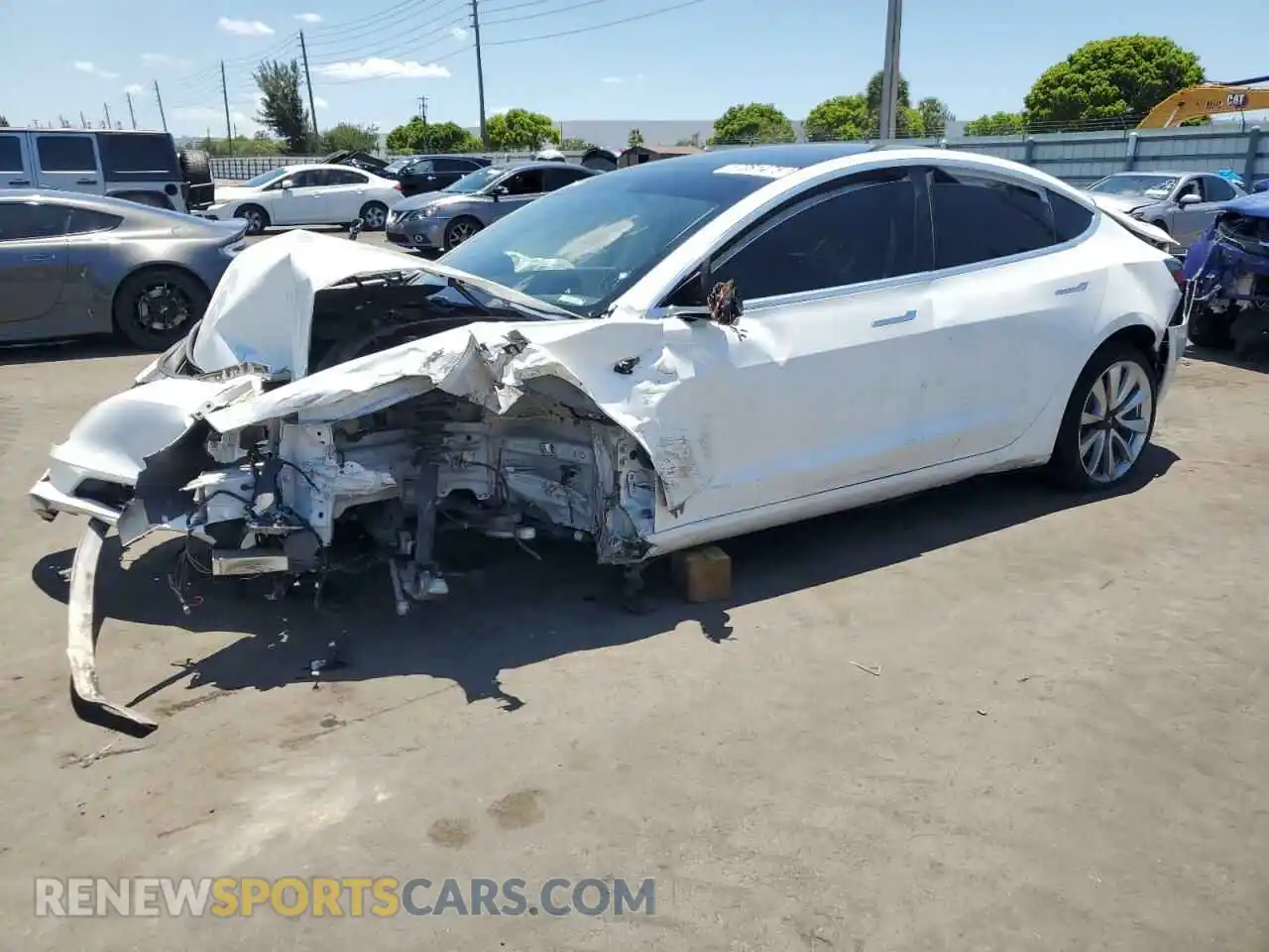 1 fotografías del automóvil dañado 5YJ3E1EA4LF793041 TESLA MODEL 3 2020