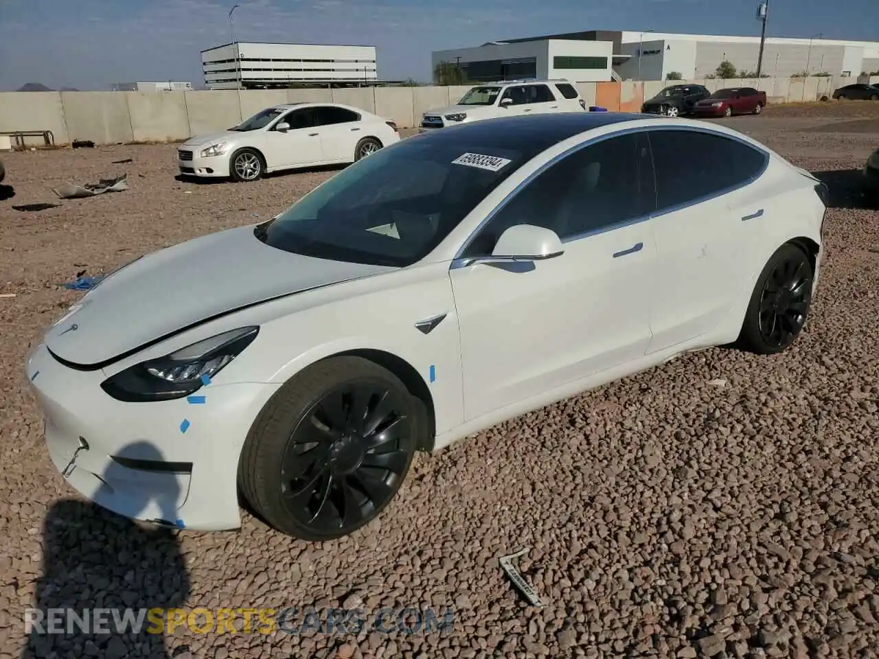 1 Photograph of a damaged car 5YJ3E1EA4LF806614 TESLA MODEL 3 2020