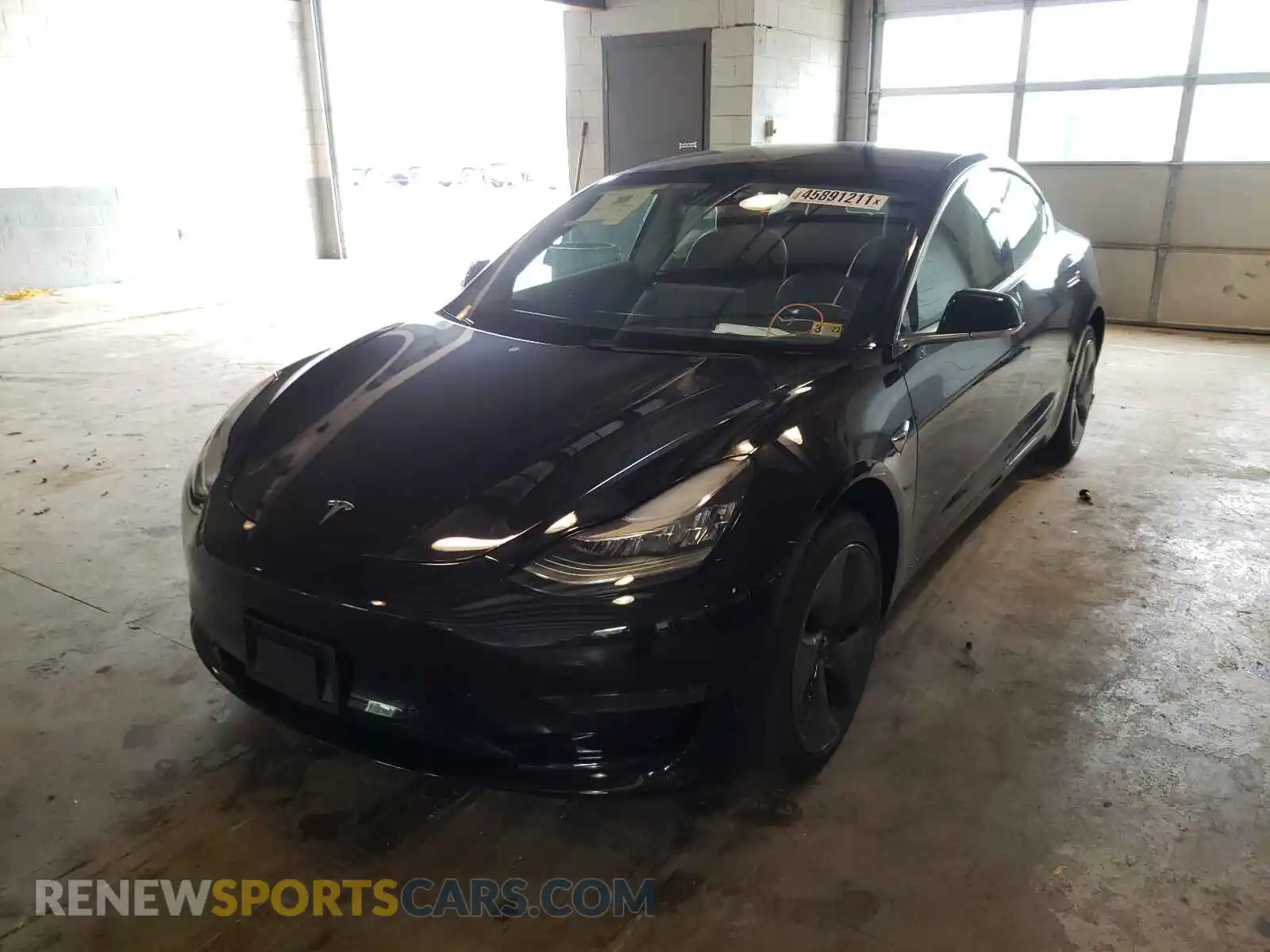 2 Photograph of a damaged car 5YJ3E1EA5LF643780 TESLA MODEL 3 2020