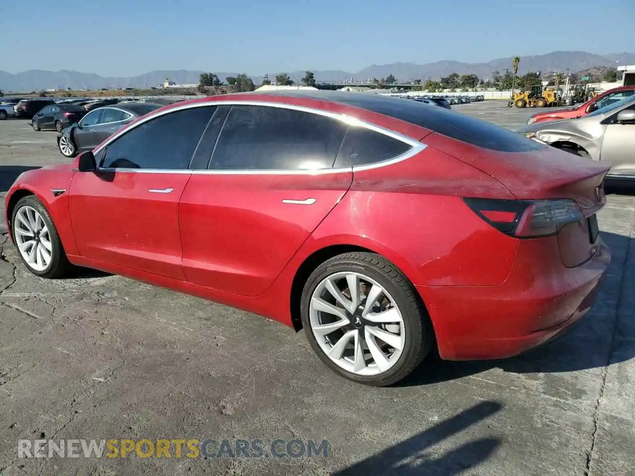 2 Photograph of a damaged car 5YJ3E1EA5LF645965 TESLA MODEL 3 2020
