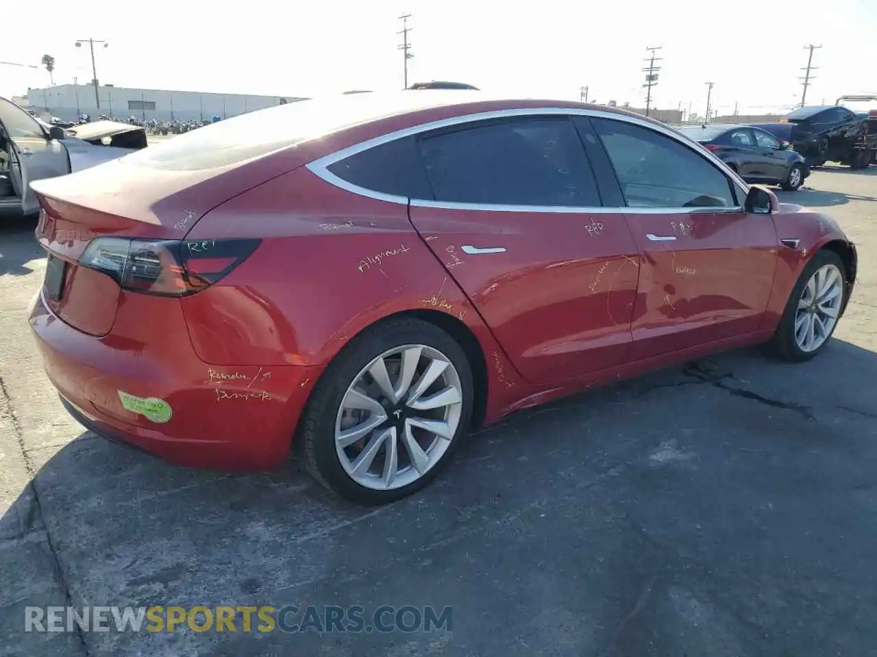 3 Photograph of a damaged car 5YJ3E1EA5LF645965 TESLA MODEL 3 2020