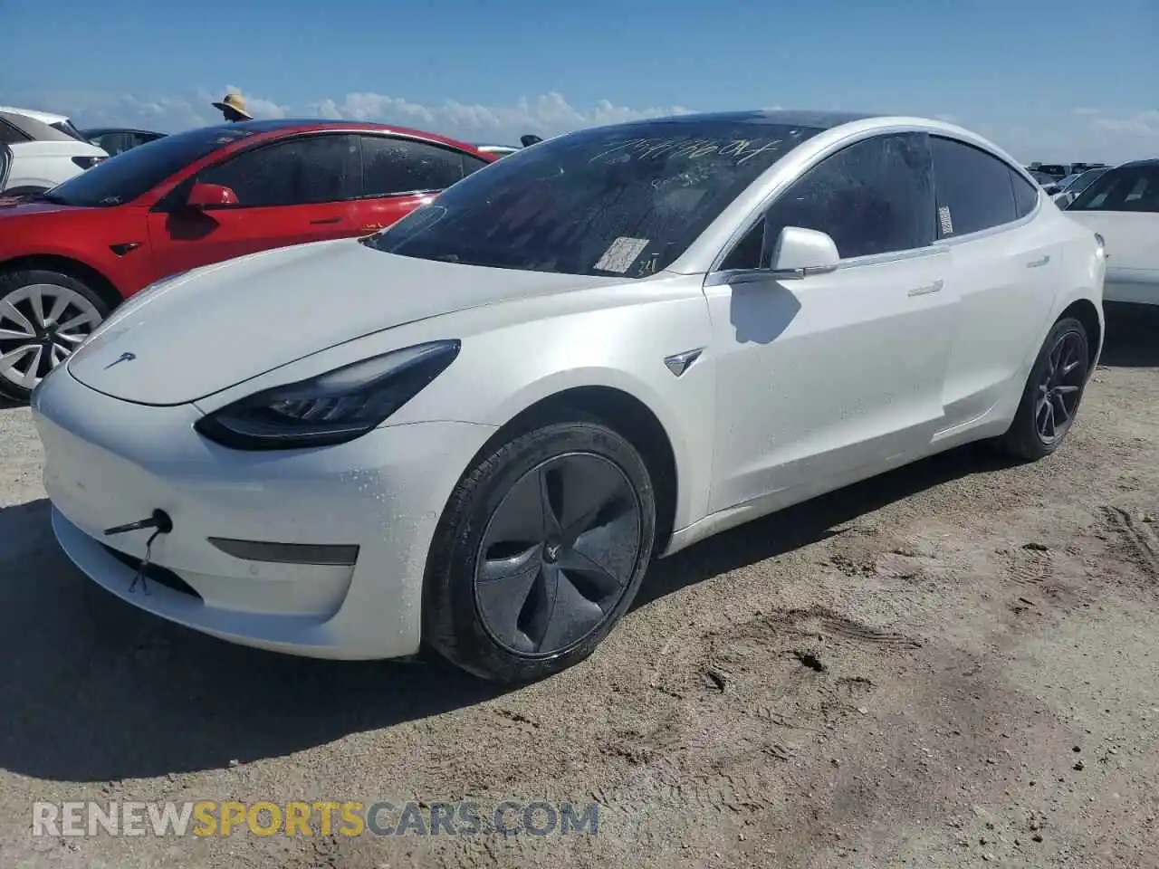 1 Photograph of a damaged car 5YJ3E1EA5LF706845 TESLA MODEL 3 2020
