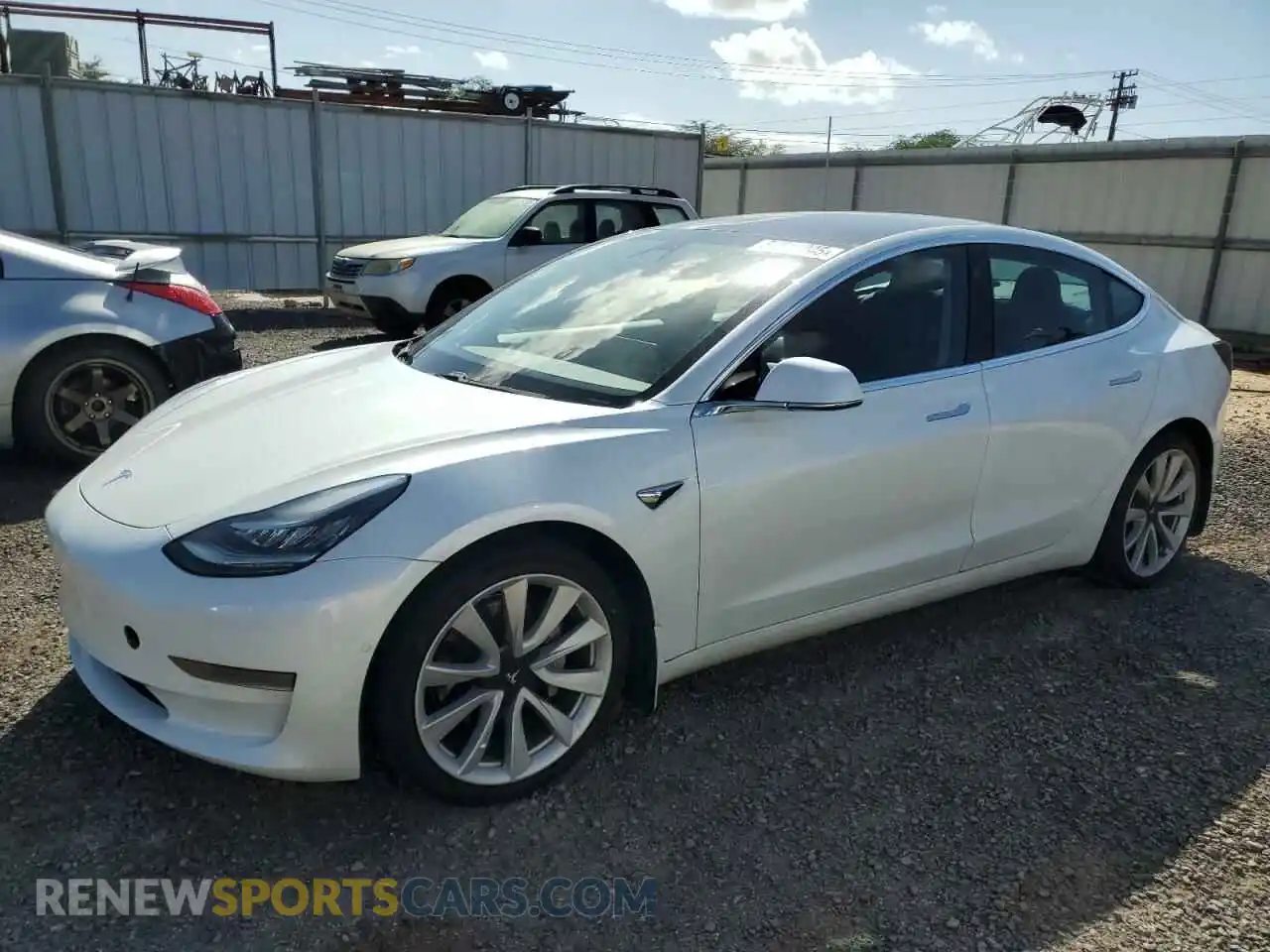 1 Photograph of a damaged car 5YJ3E1EA5LF709003 TESLA MODEL 3 2020