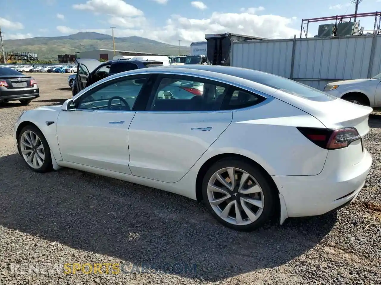 2 Photograph of a damaged car 5YJ3E1EA5LF709003 TESLA MODEL 3 2020