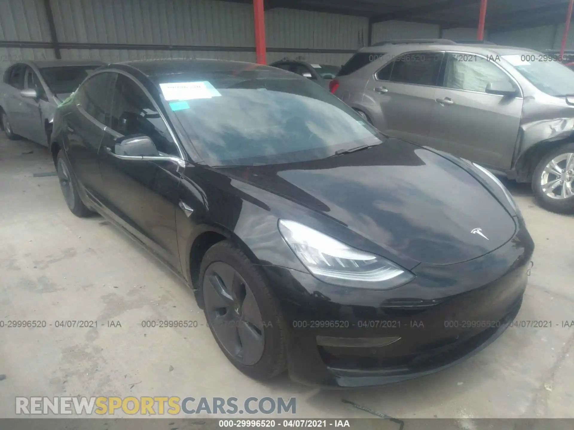 1 Фотография поврежденного автомобиля 5YJ3E1EA5LF736475 TESLA MODEL 3 2020