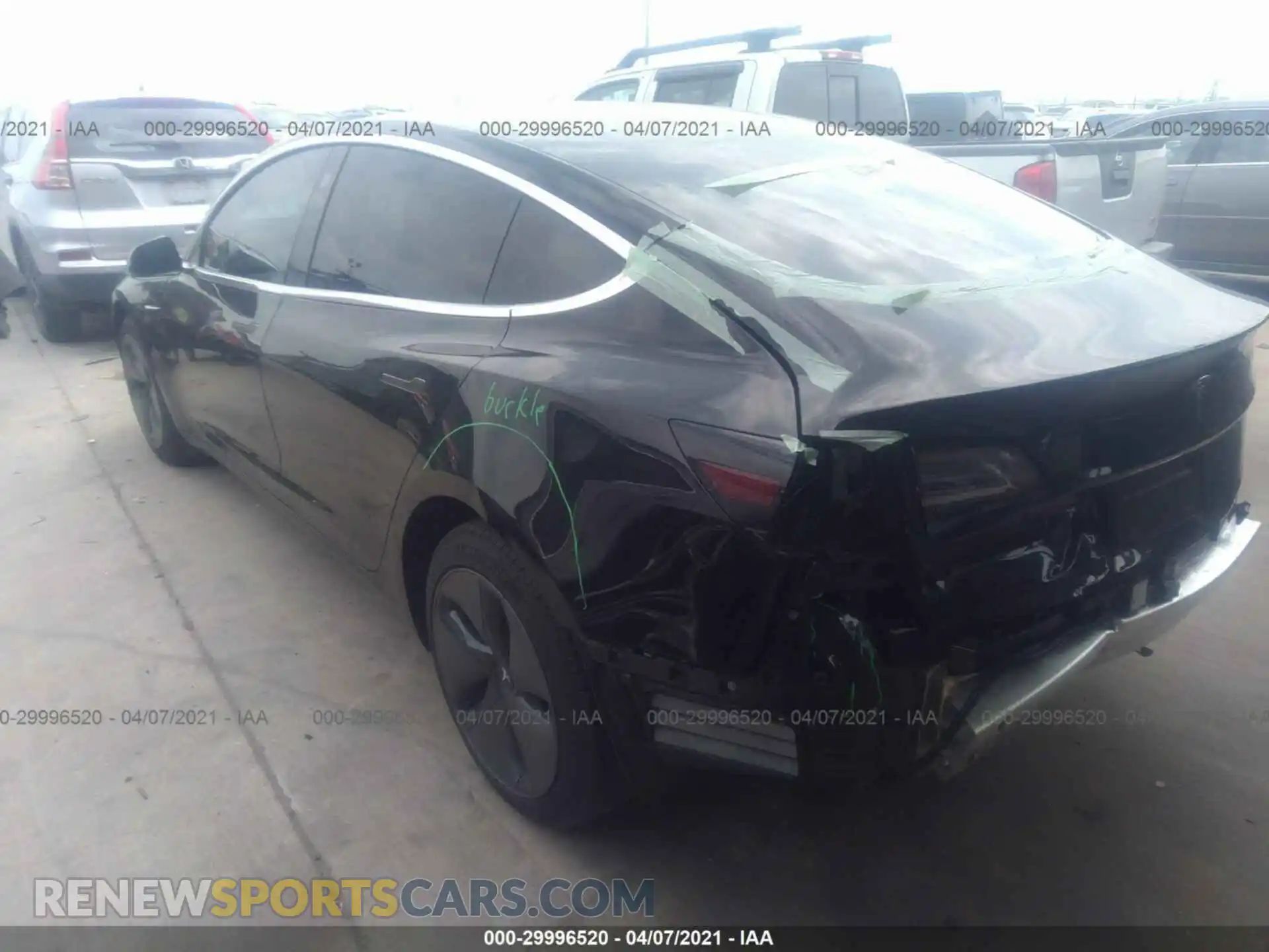 3 Фотография поврежденного автомобиля 5YJ3E1EA5LF736475 TESLA MODEL 3 2020