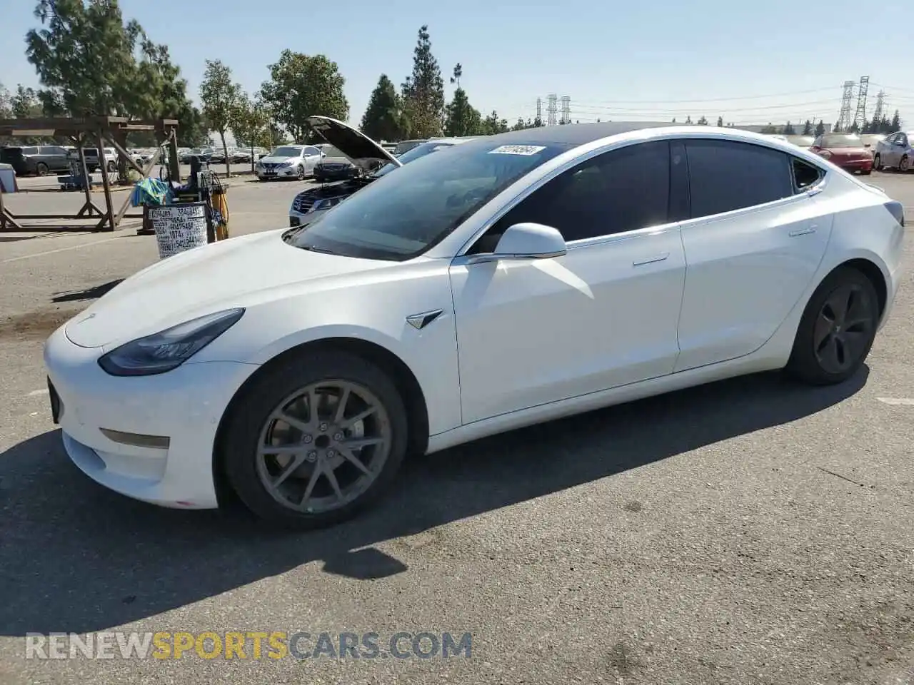 1 Photograph of a damaged car 5YJ3E1EA5LF740154 TESLA MODEL 3 2020