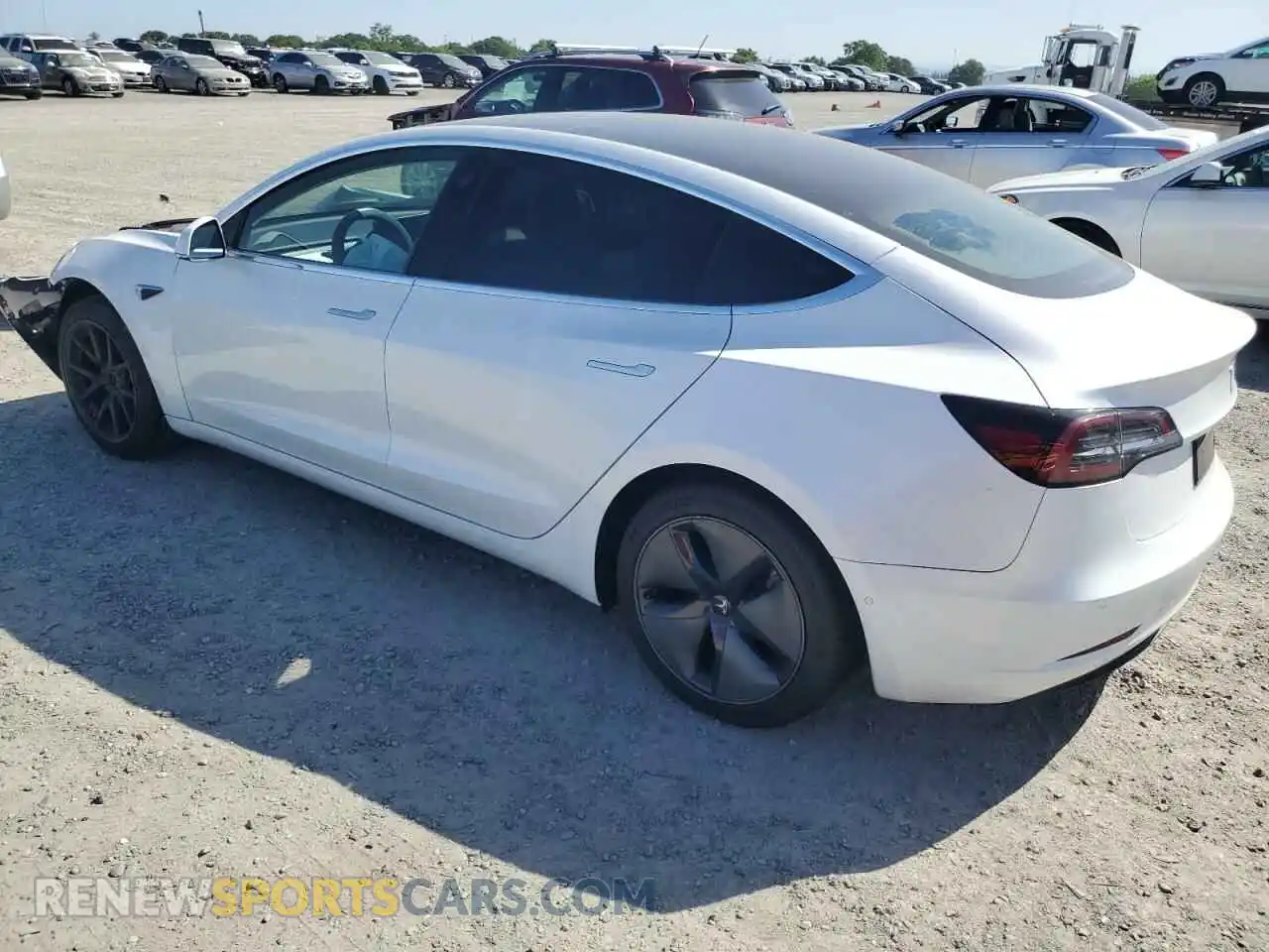 2 Photograph of a damaged car 5YJ3E1EA5LF741093 TESLA MODEL 3 2020
