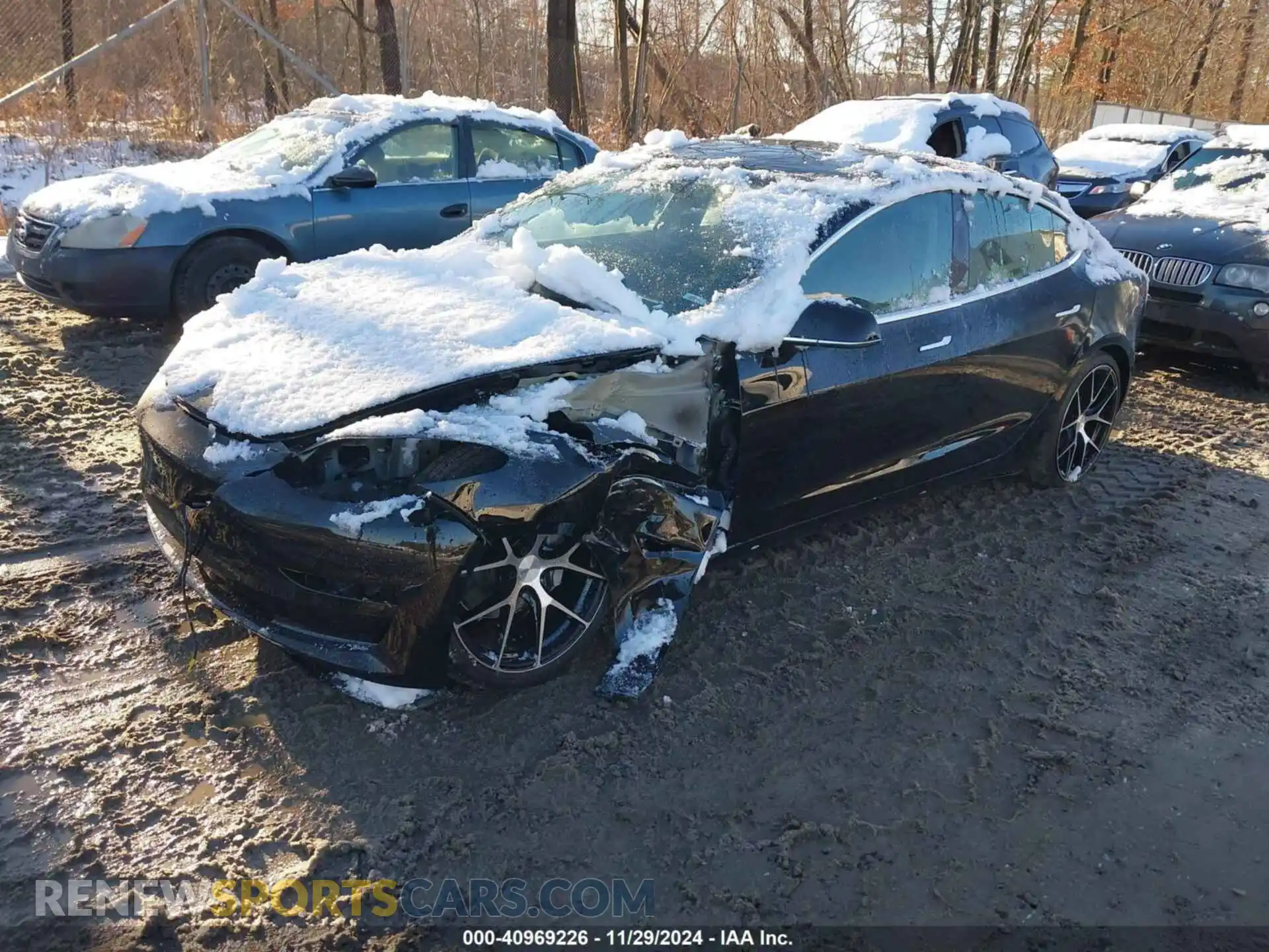2 Photograph of a damaged car 5YJ3E1EA5LF743362 TESLA MODEL 3 2020