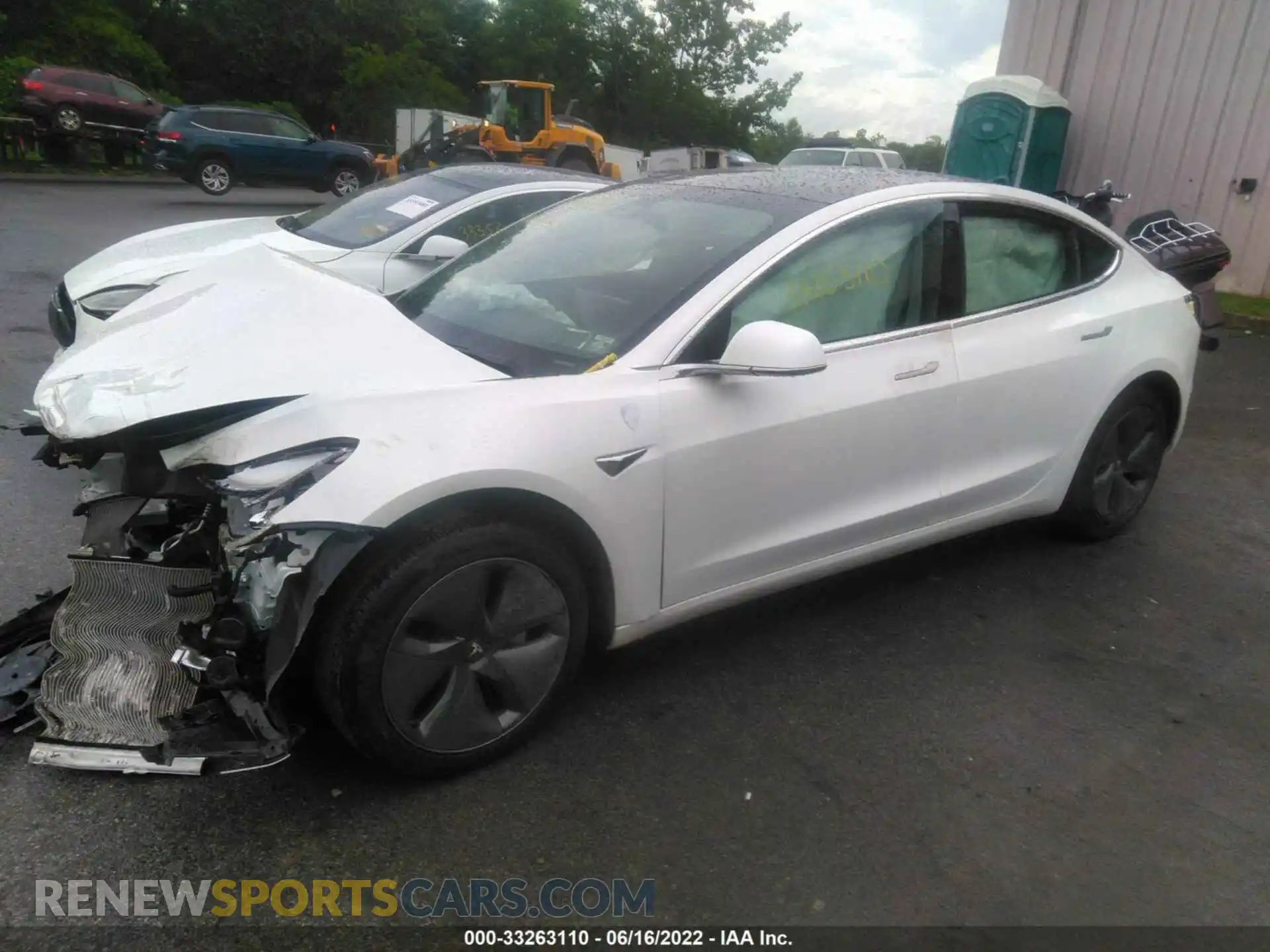 2 Photograph of a damaged car 5YJ3E1EA5LF797244 TESLA MODEL 3 2020