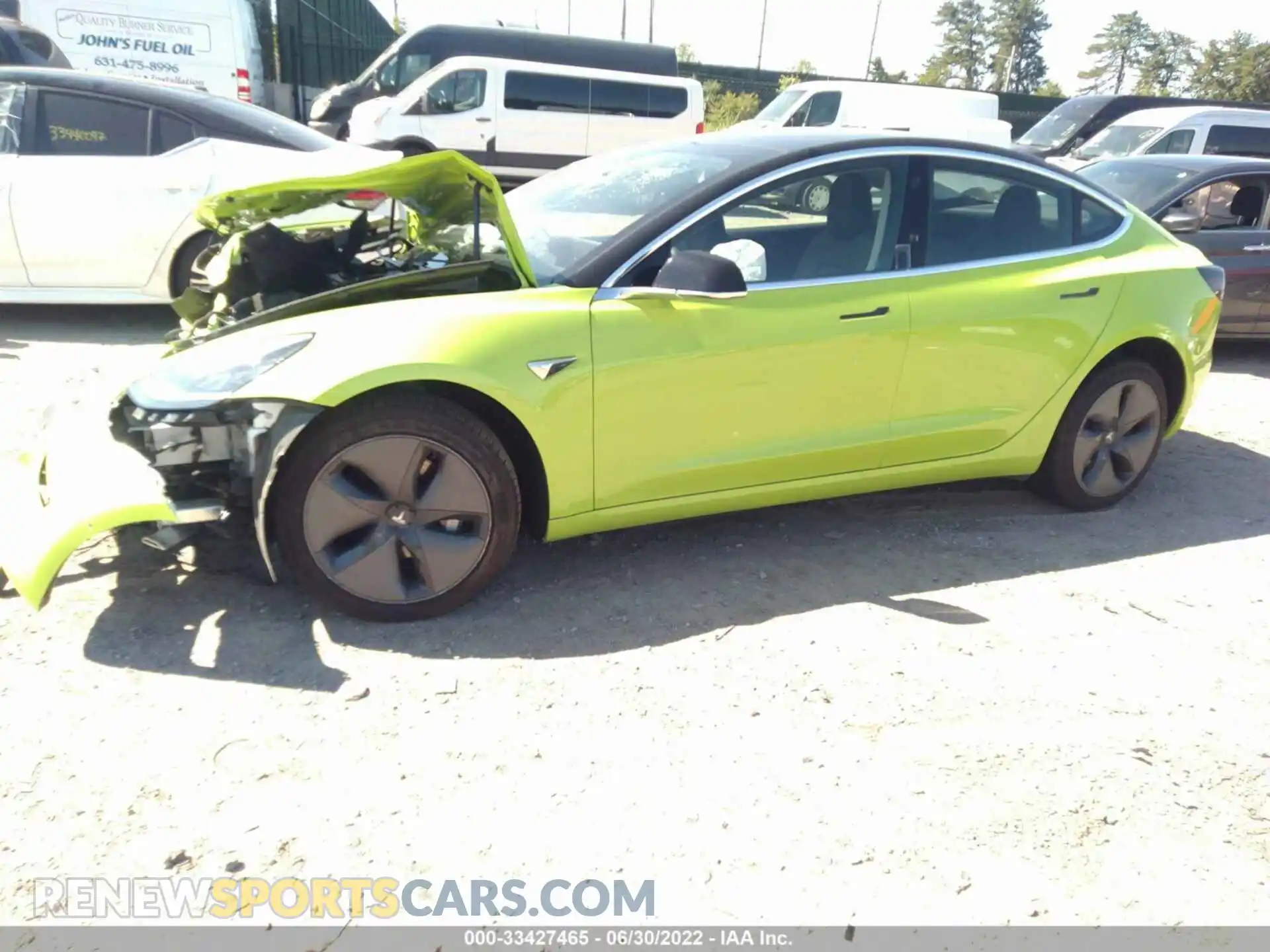 2 Photograph of a damaged car 5YJ3E1EA5LF797261 TESLA MODEL 3 2020