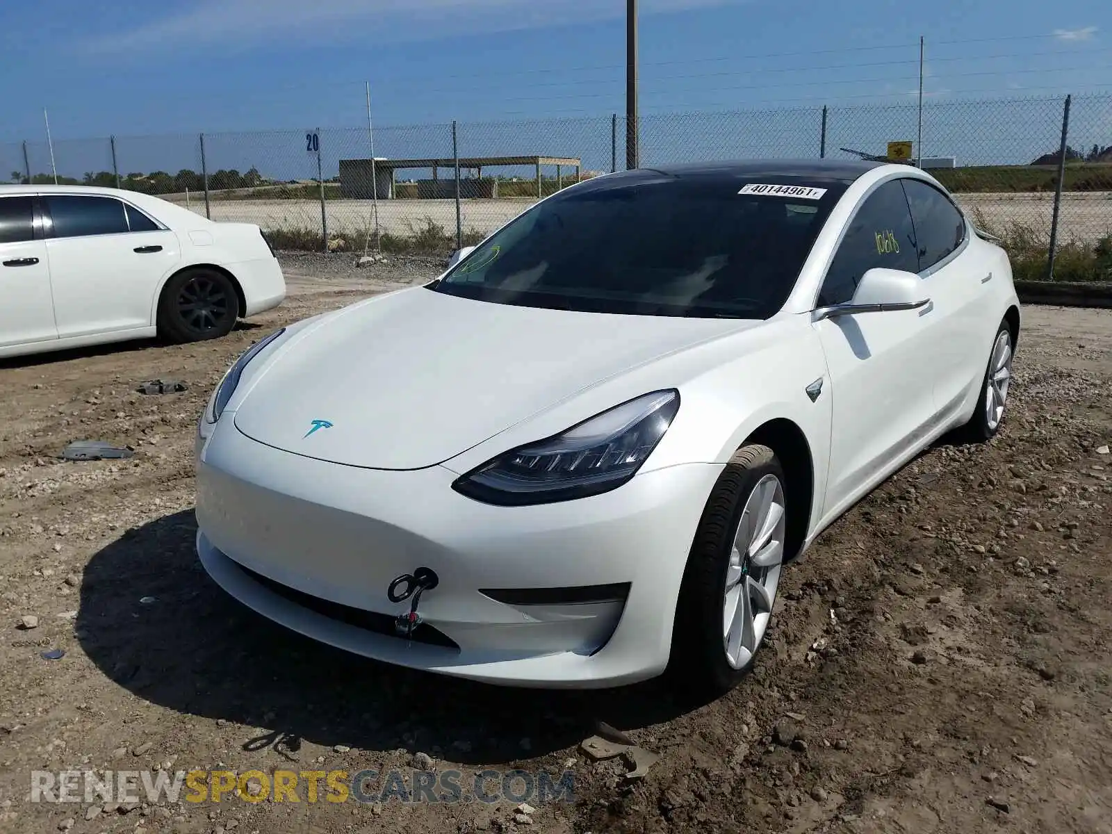 2 Photograph of a damaged car 5YJ3E1EA6LF590927 TESLA MODEL 3 2020