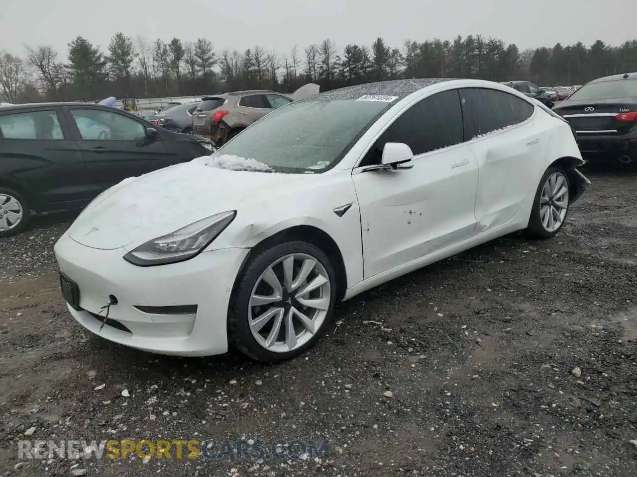 1 Photograph of a damaged car 5YJ3E1EA6LF614224 TESLA MODEL 3 2020