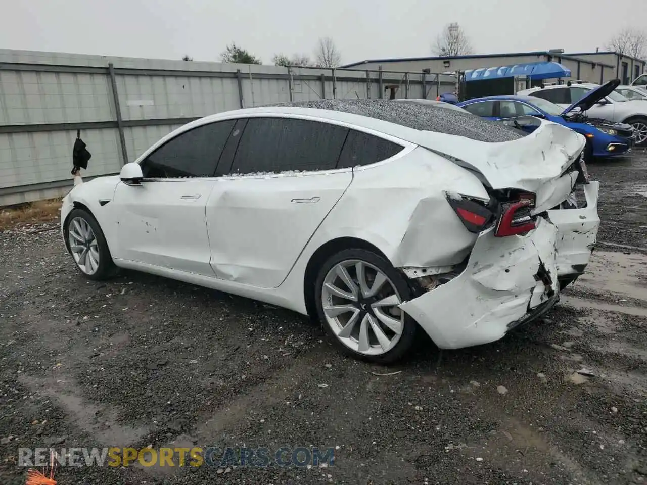 2 Photograph of a damaged car 5YJ3E1EA6LF614224 TESLA MODEL 3 2020