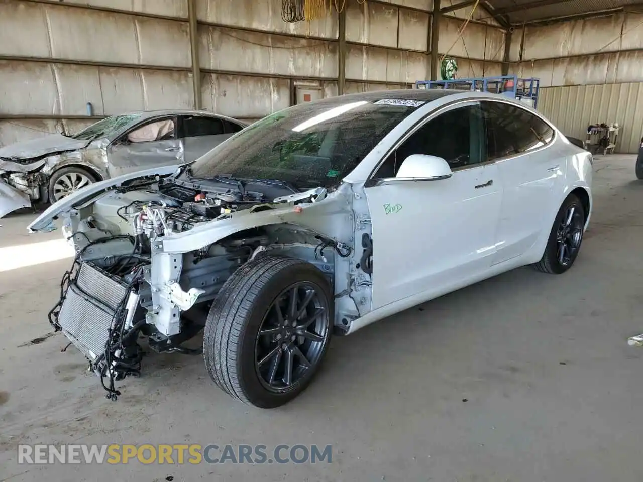 1 Photograph of a damaged car 5YJ3E1EA6LF645215 TESLA MODEL 3 2020