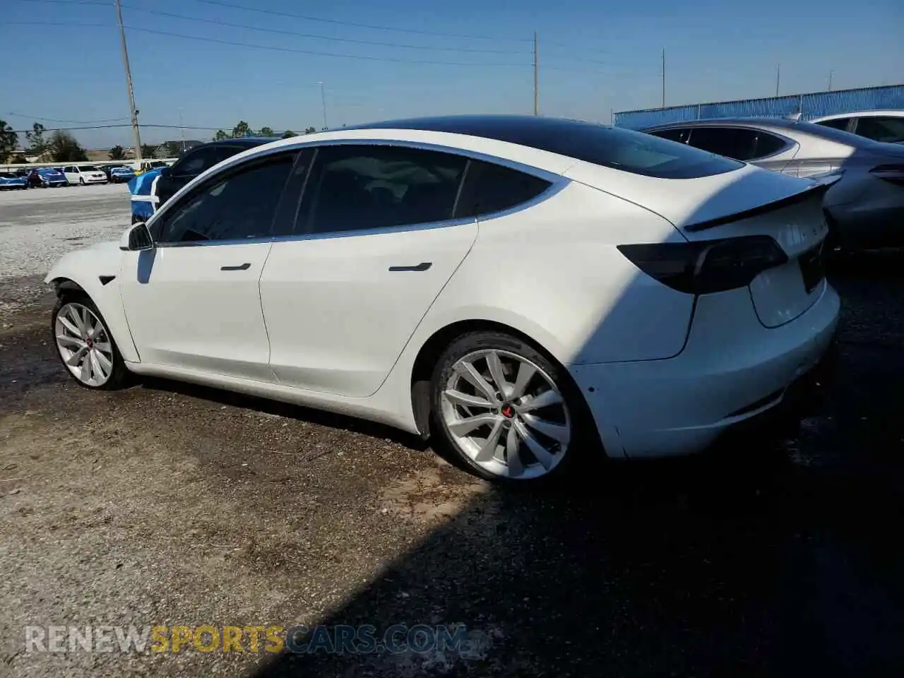 2 Photograph of a damaged car 5YJ3E1EA6LF661513 TESLA MODEL 3 2020