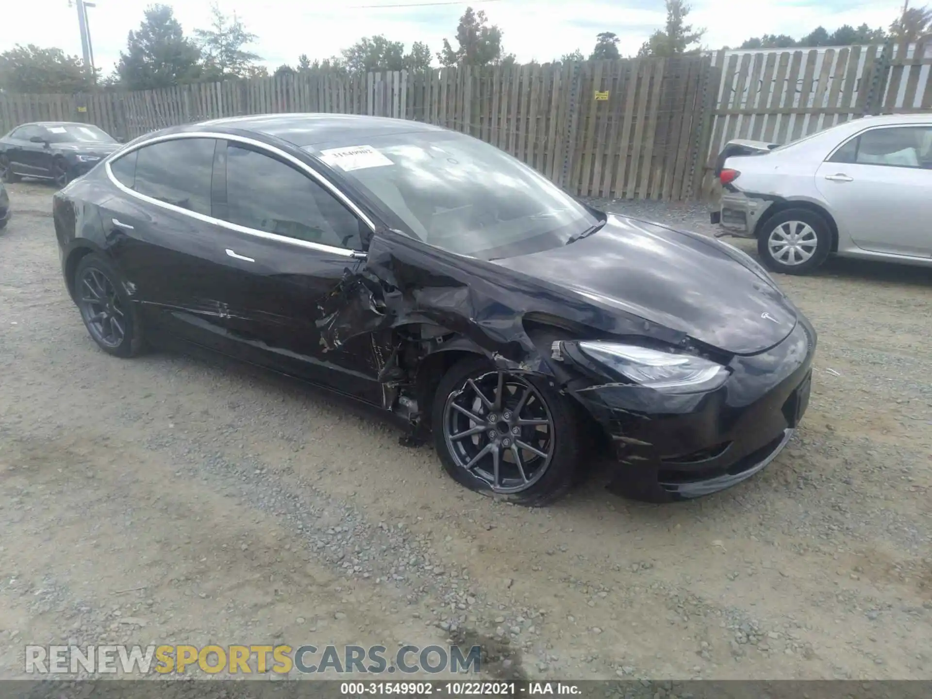 1 Photograph of a damaged car 5YJ3E1EA6LF662029 TESLA MODEL 3 2020