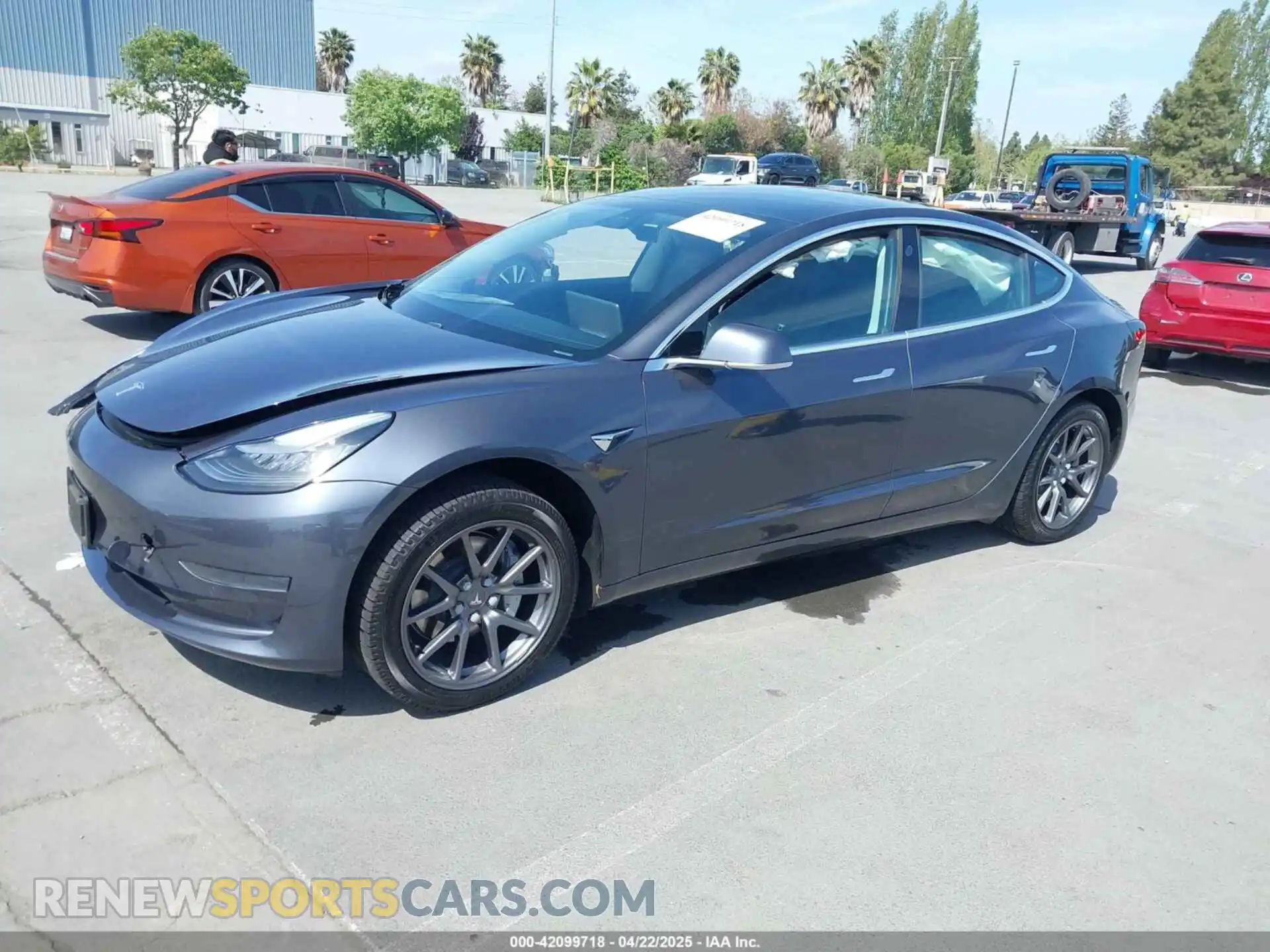 2 Photograph of a damaged car 5YJ3E1EA6LF703159 TESLA MODEL 3 2020