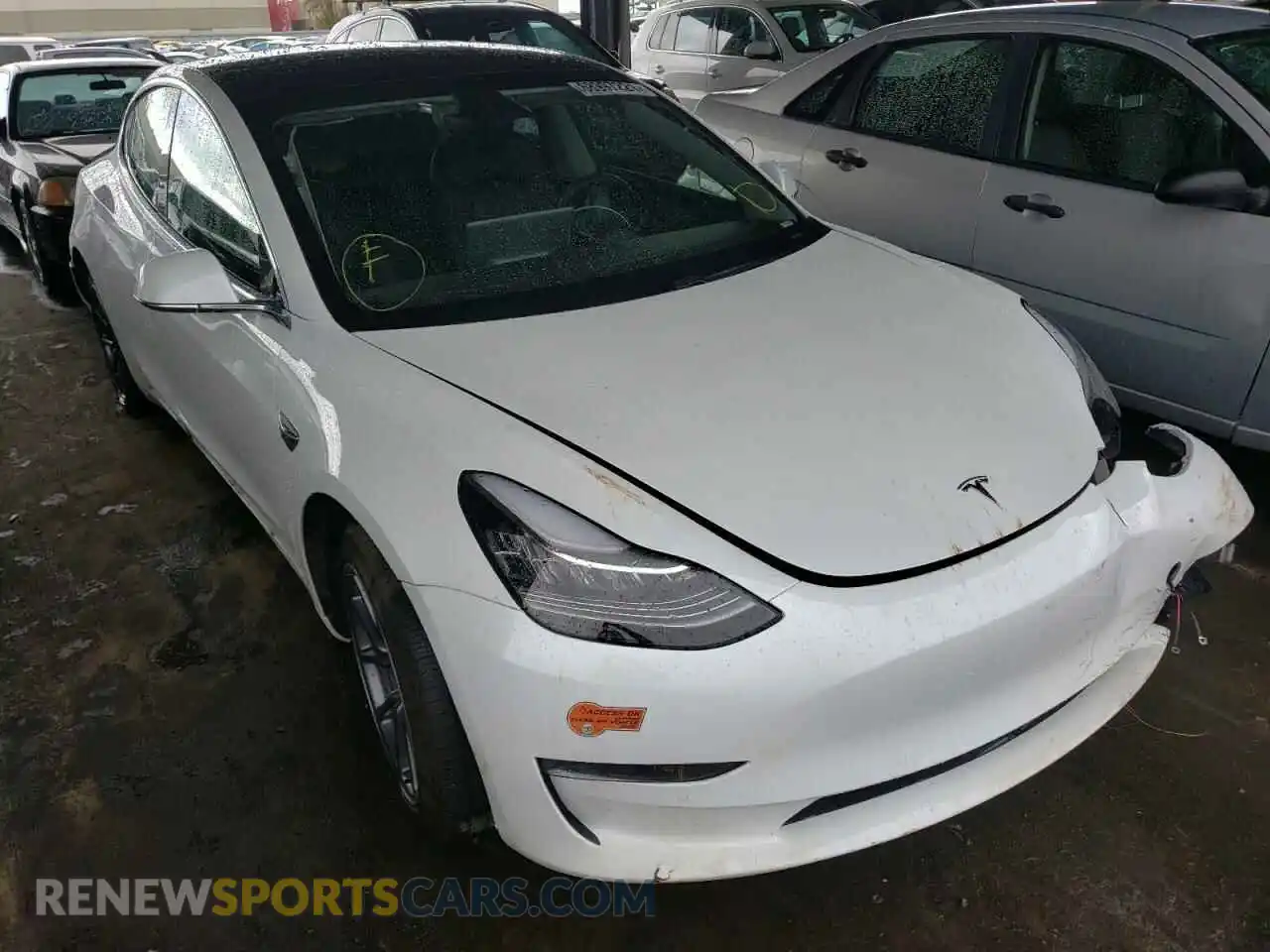 1 Photograph of a damaged car 5YJ3E1EA6LF706787 TESLA MODEL 3 2020