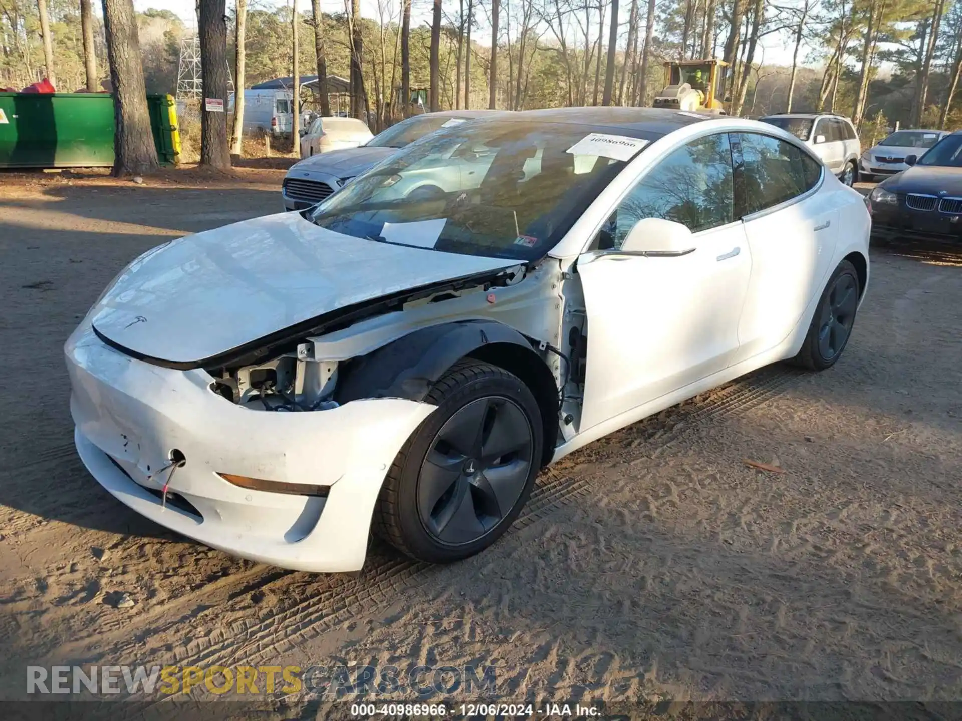 2 Photograph of a damaged car 5YJ3E1EA6LF709009 TESLA MODEL 3 2020