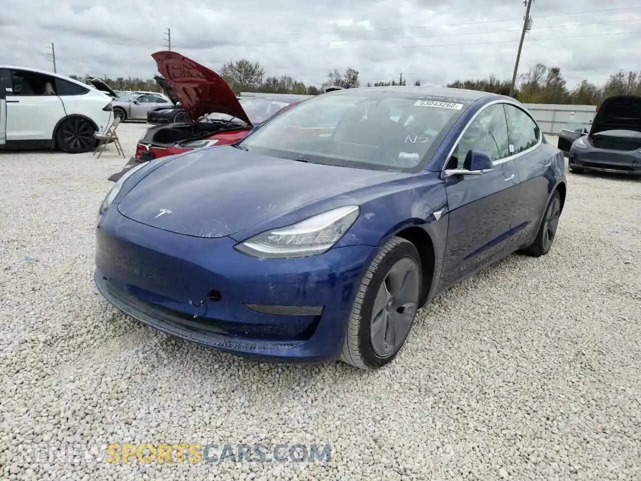 2 Photograph of a damaged car 5YJ3E1EA6LF736890 TESLA MODEL 3 2020