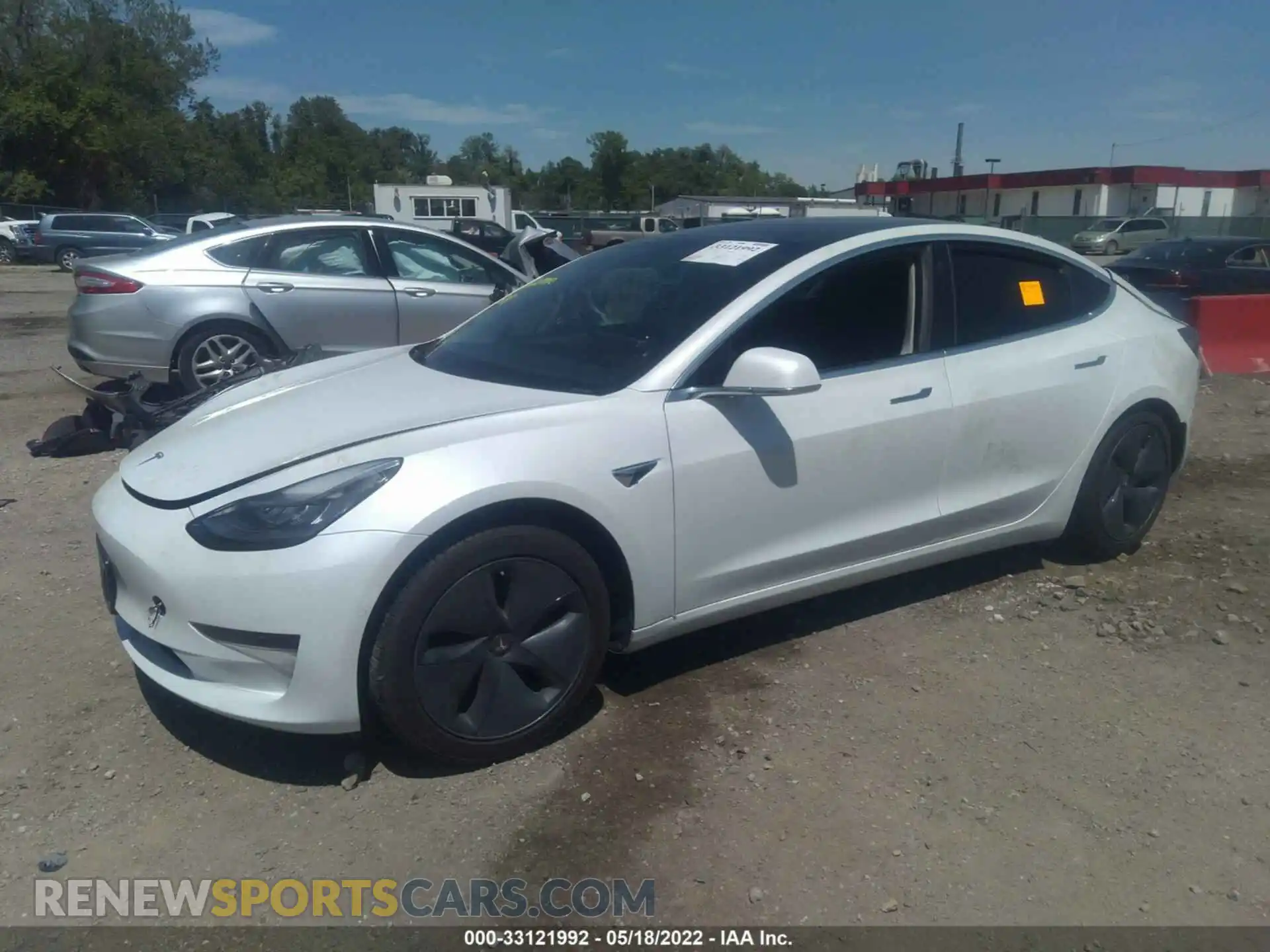 2 Photograph of a damaged car 5YJ3E1EA6LF745119 TESLA MODEL 3 2020