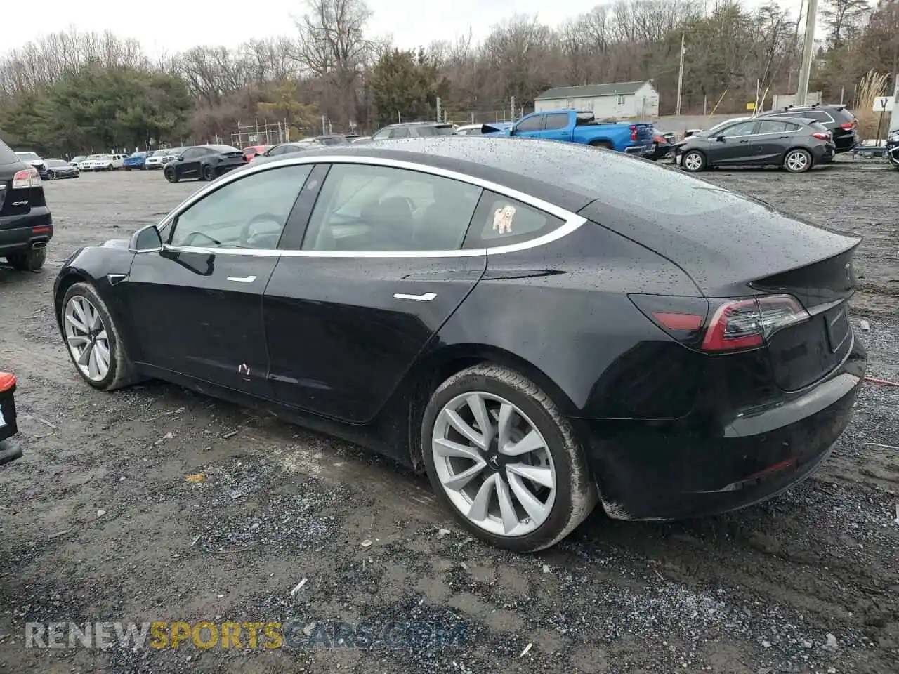 2 Photograph of a damaged car 5YJ3E1EA6LF745735 TESLA MODEL 3 2020